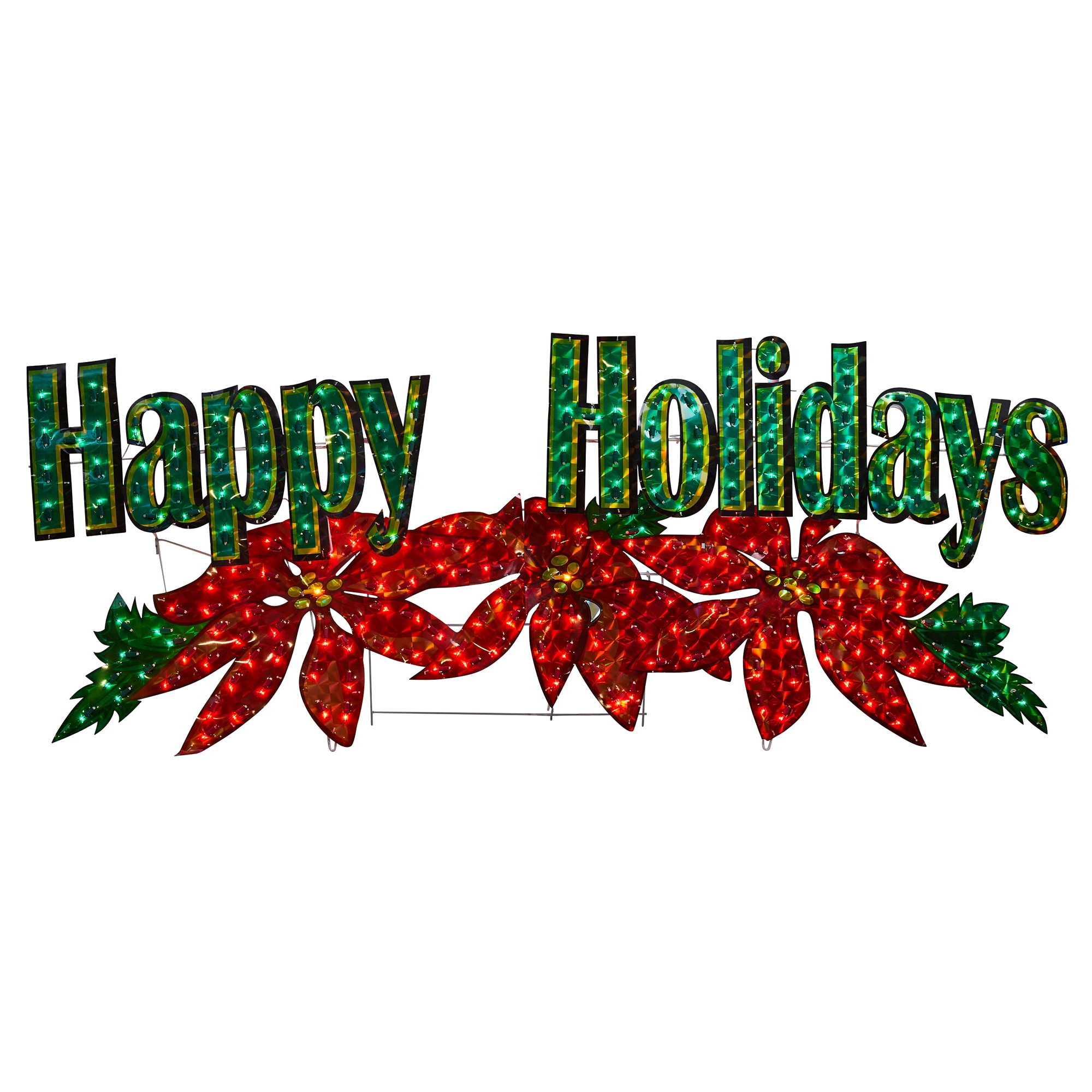 Holiday Living 250-LT Holograph Sign- Happy Holiday at Lowes.com