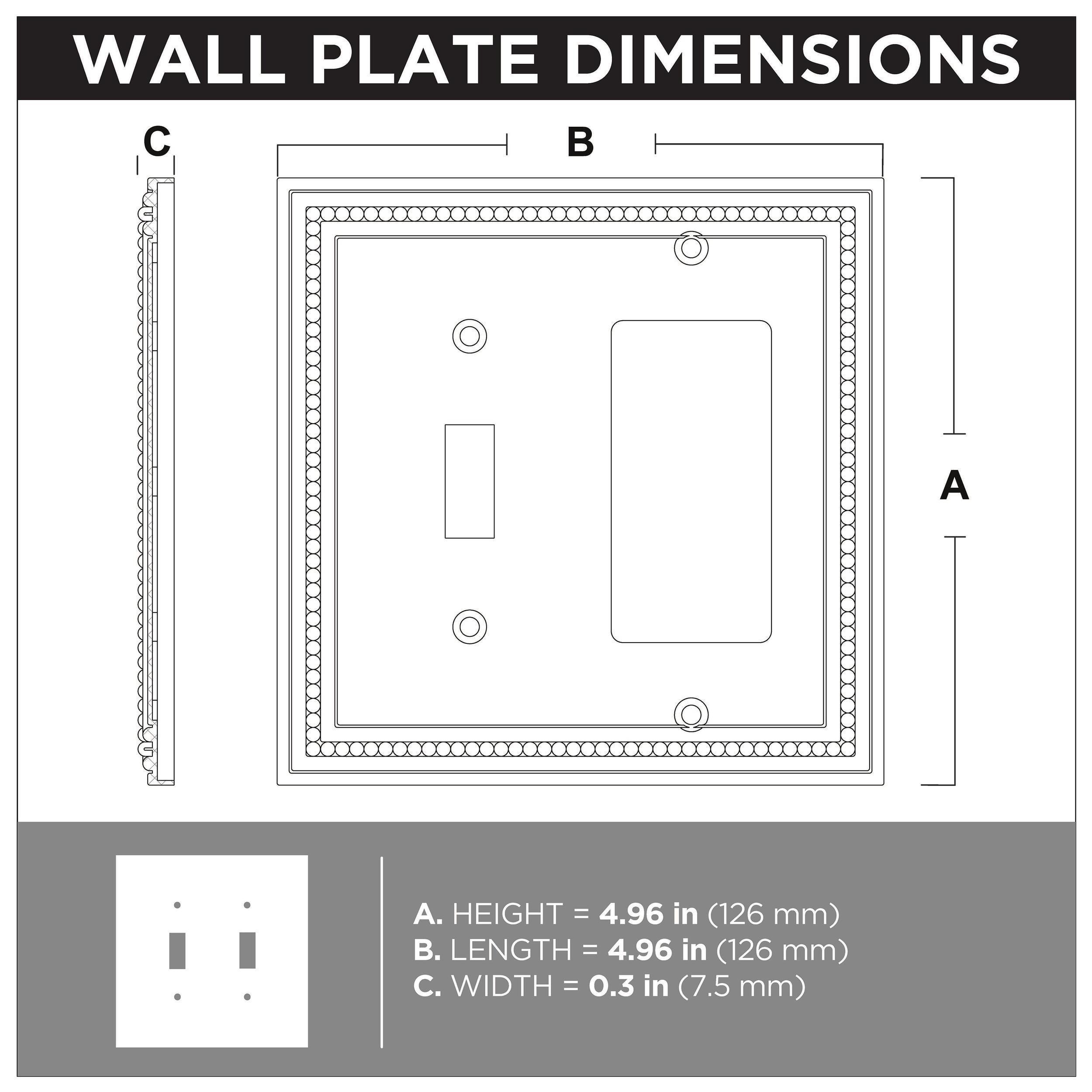 allen + roth W10604-VBR-C Electrical-Wall-Plates - View #9