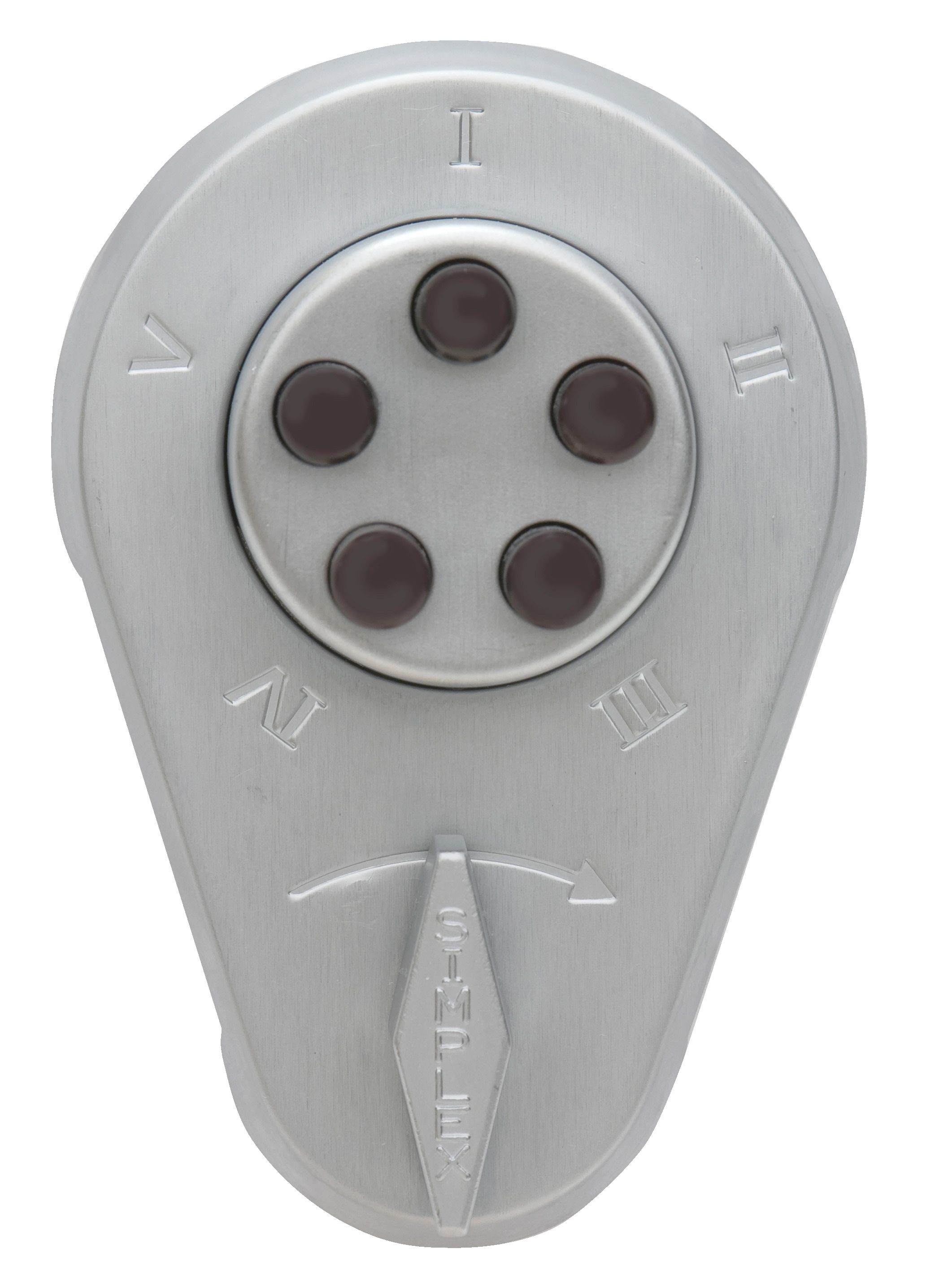 SIMPLEX 9190000 26D 41 Satin Chrome Pushbutton Auxiliary Keyless Deadbolt