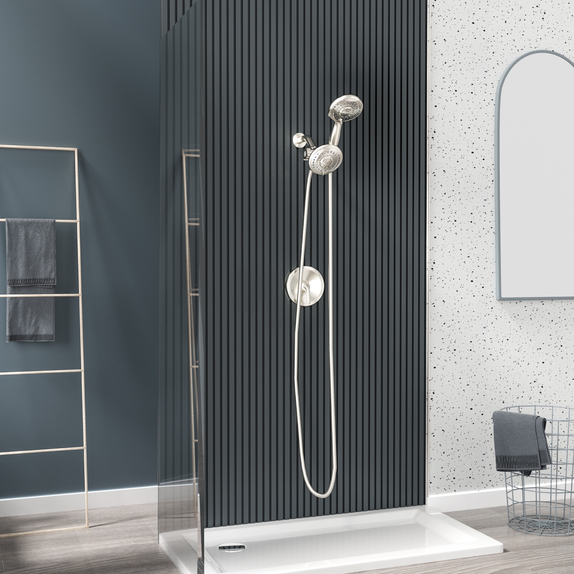 Mondawe AM-SC418A-CH Showerhead-Bar-Panels - View #4