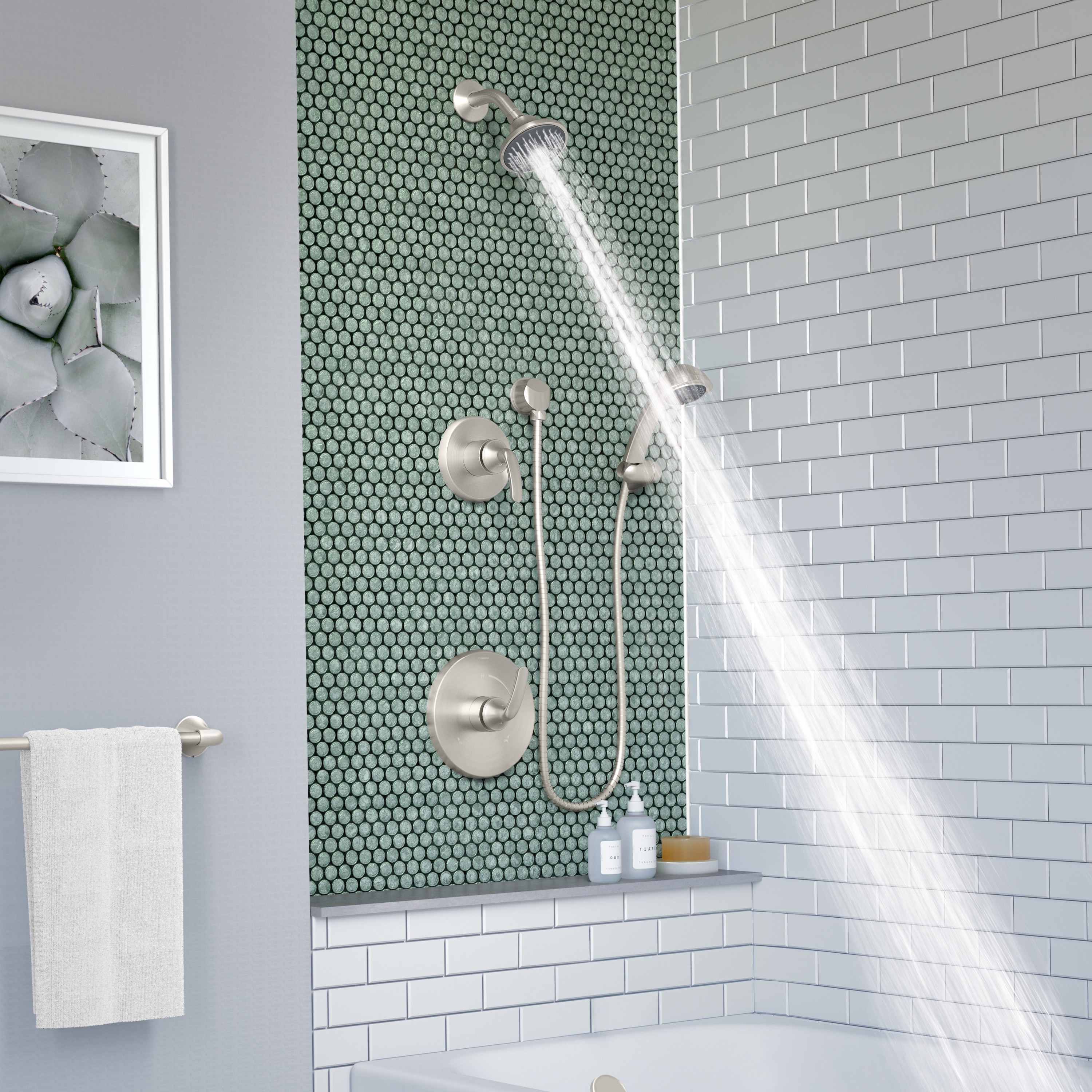 Symmons 5505-STN-1.5-TRM Tub-Shower-Faucets - View #3