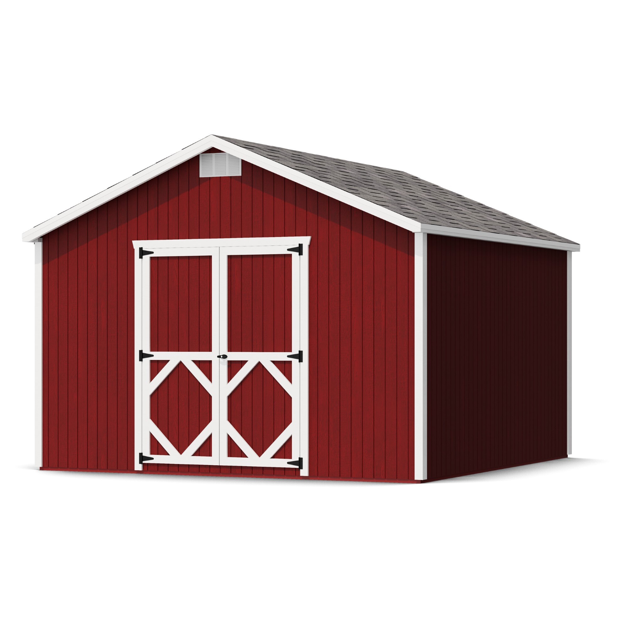 Little Cottage Co 12X12 CGS-PC Classic Gable 12-ft x 12-ft Gable Style Wood Outdoor Storage Shed with 2 Doors