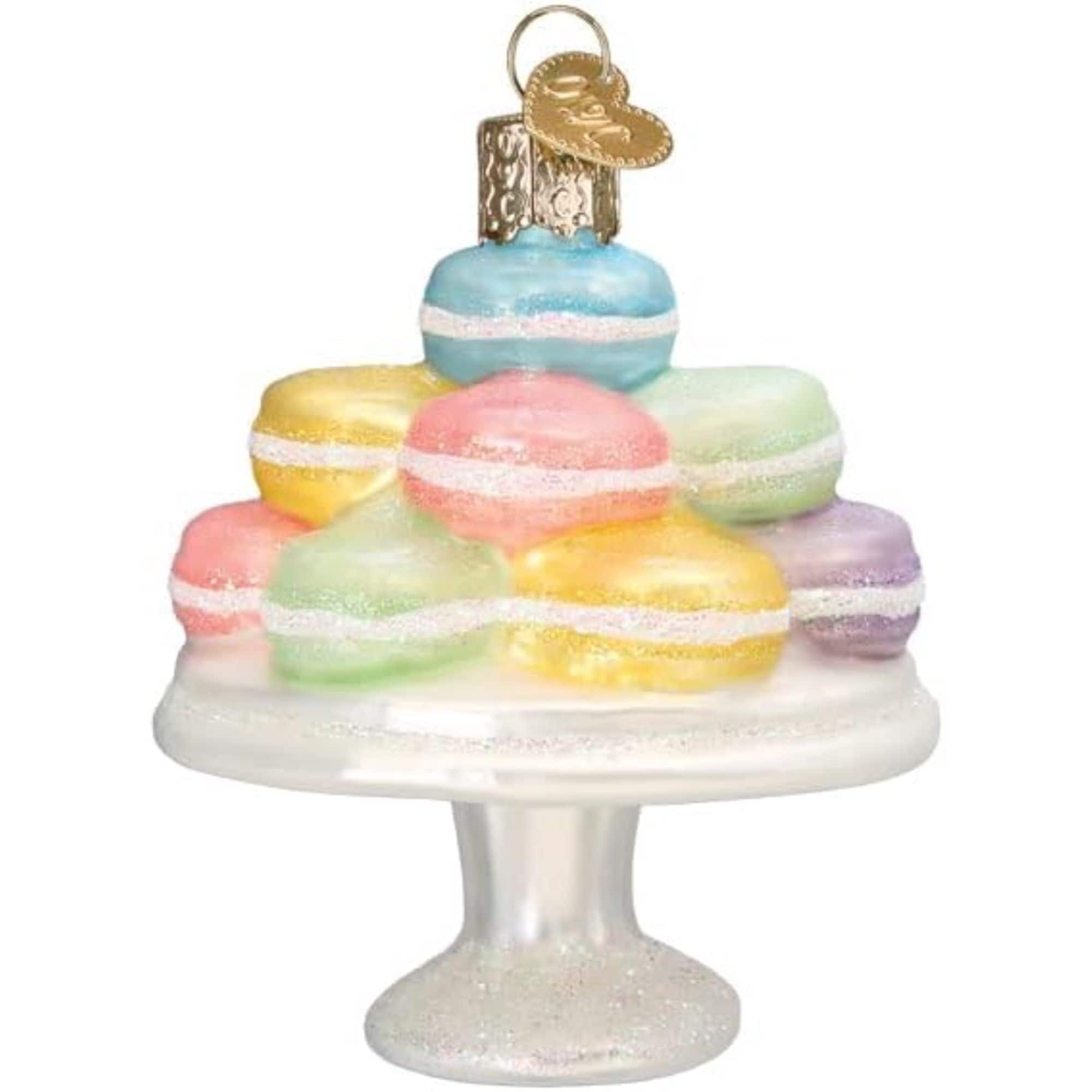 Old World Christmas 729343326485 Blown Glass Ornament for Christmas Tree - Fancy Macarons