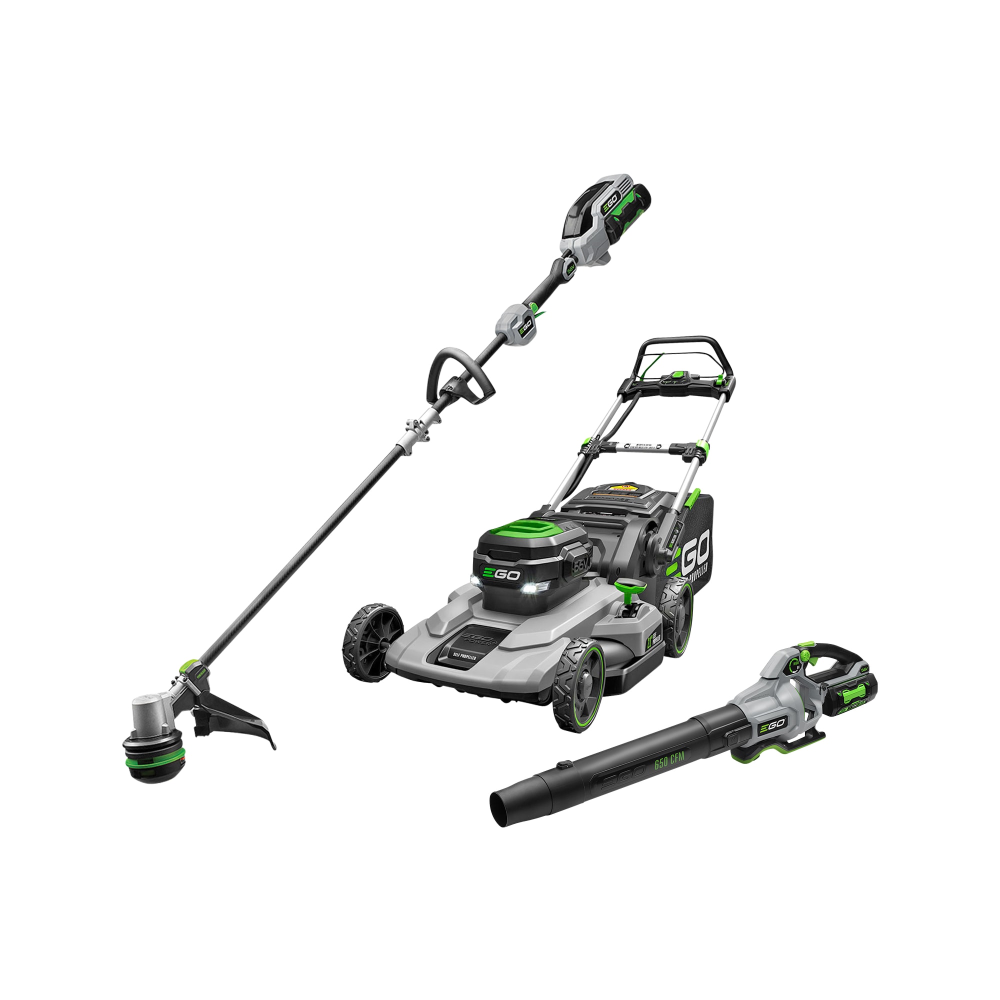 Shop EGO EGO POWER+ 56-Volt 10 Ah Cordless Electric Lawn Mower & 15-in  Split Cordless String Trimmer Kit at
