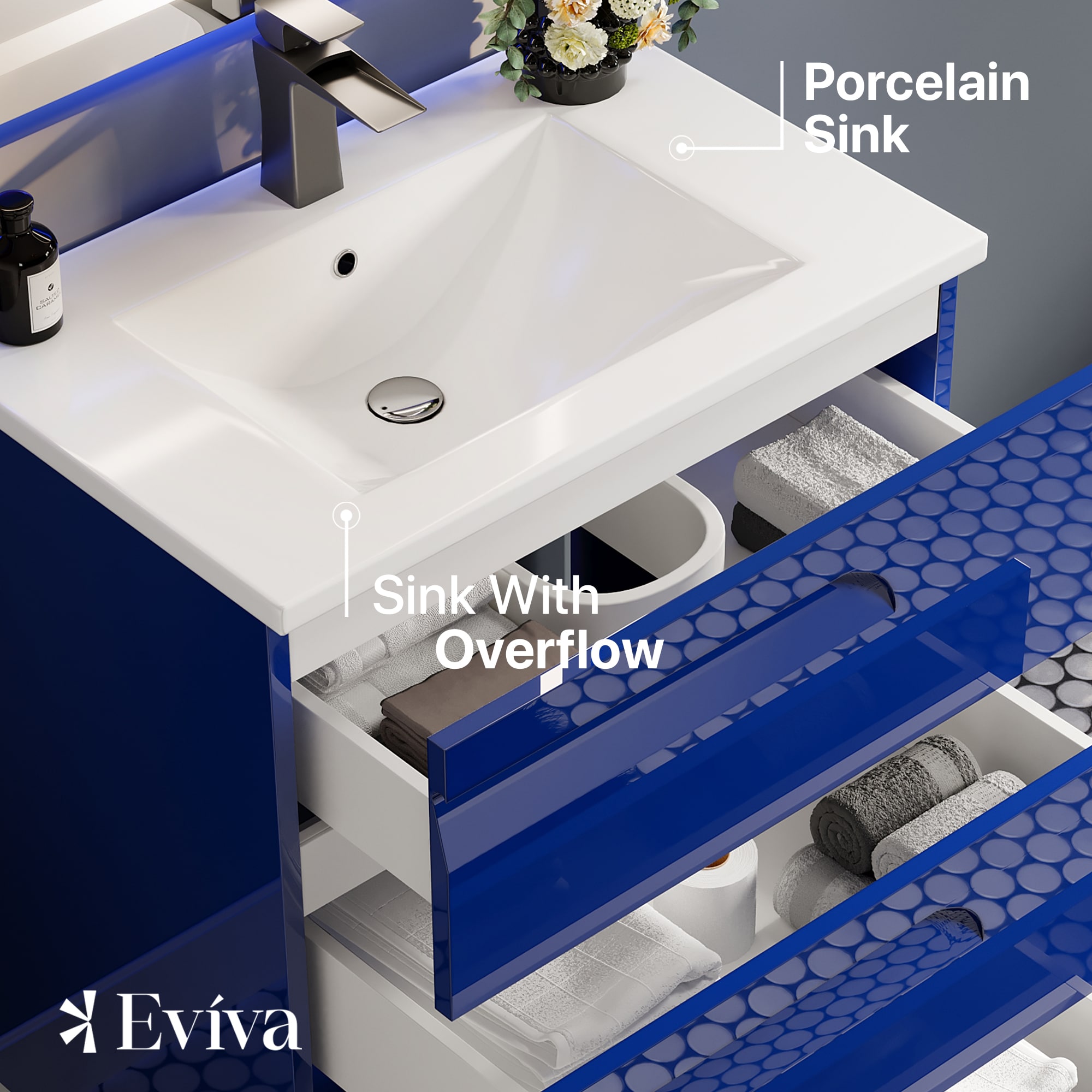 Eviva EVVN23-28BLU Bath-Vanity-Combo - View #4
