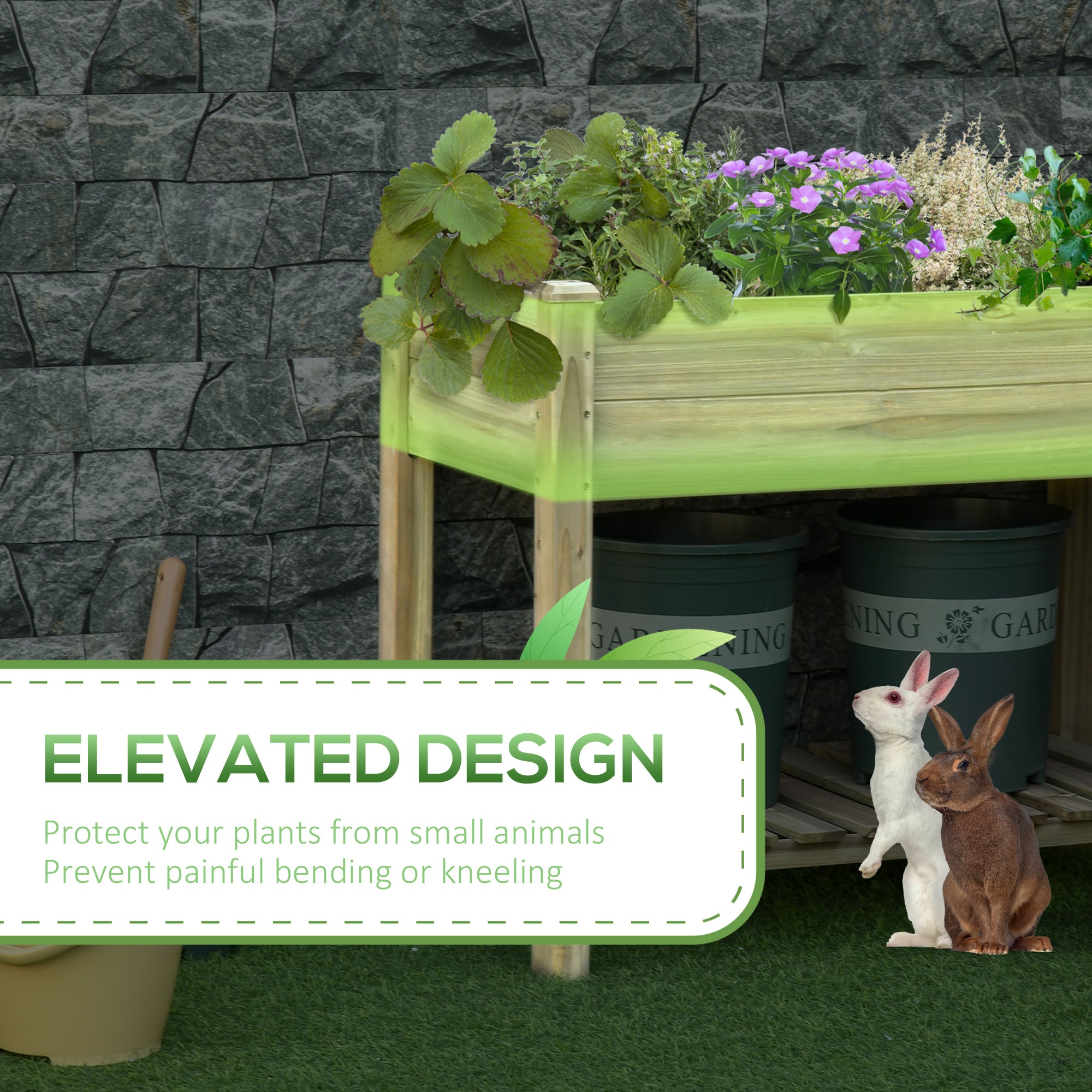 AHIOU HOME ZAAHG-P174430GB Raised-Planter-Boxes - View #8