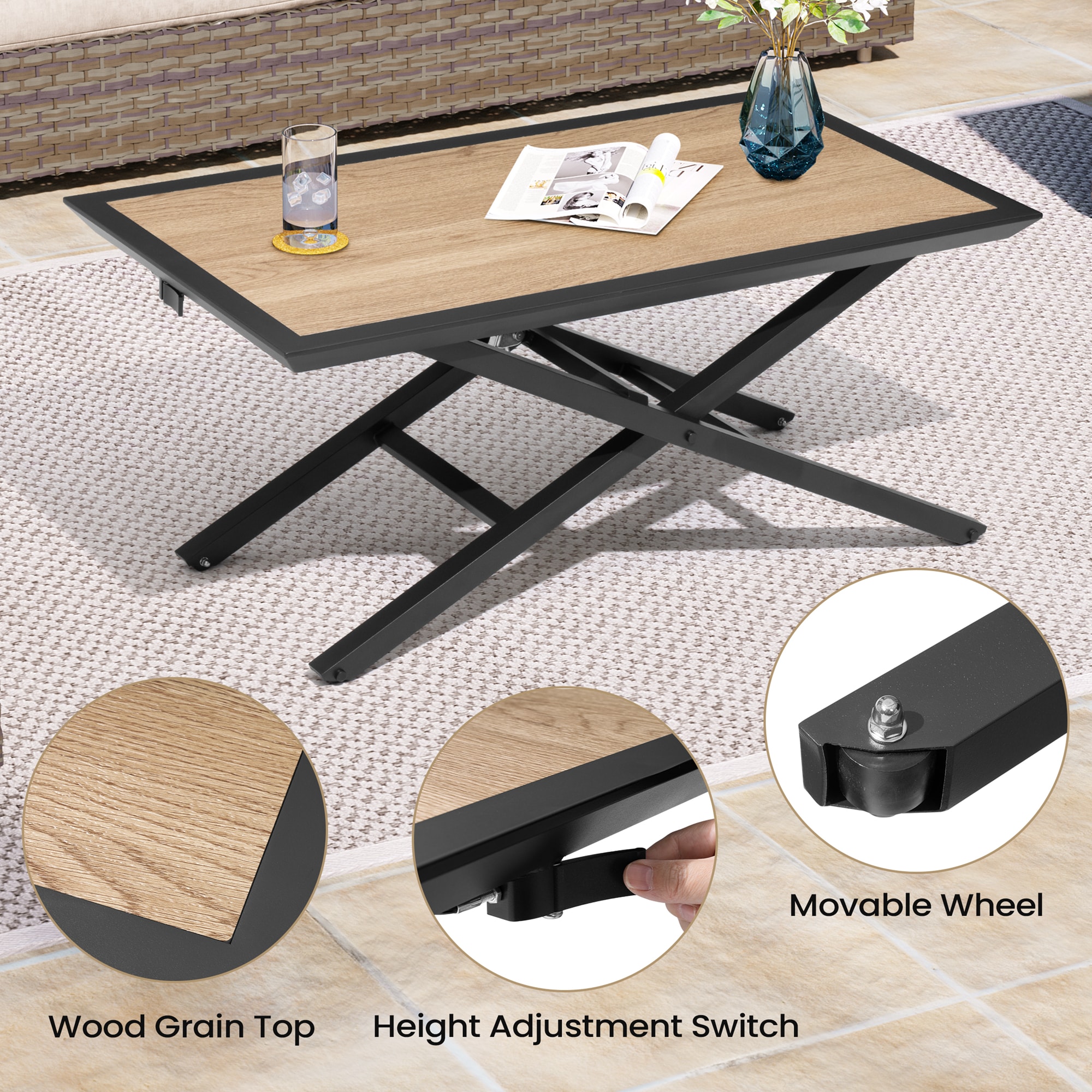 Crestlive Products CL-TB056NAT Patio-Tables - View #6