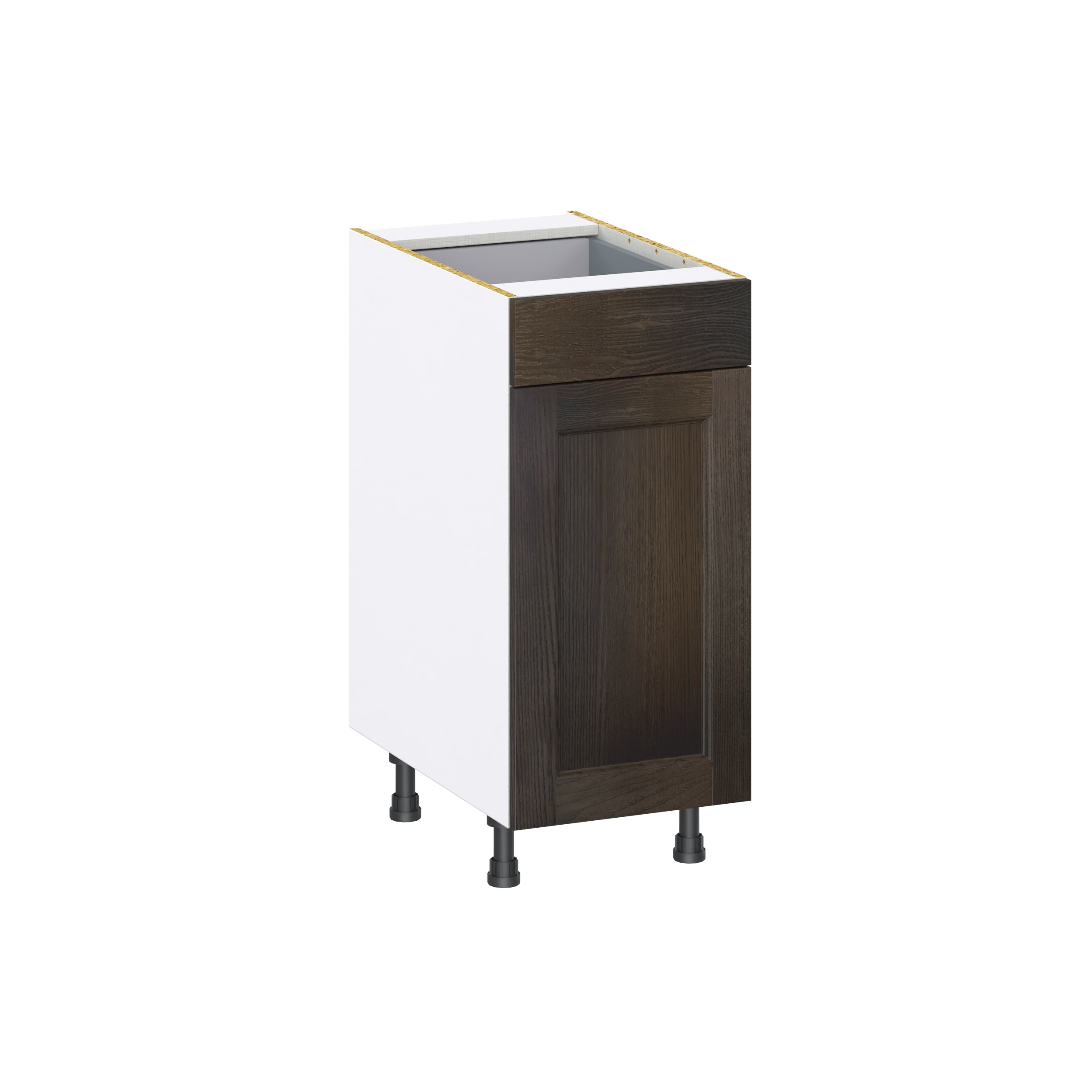 Hugo&Borg DSB15(L/R)-MO Montclaire 15-in W x 34.5-in H x 24-in D Wood Base Fully assembled Cabinet (Recessed Panel Shaker)