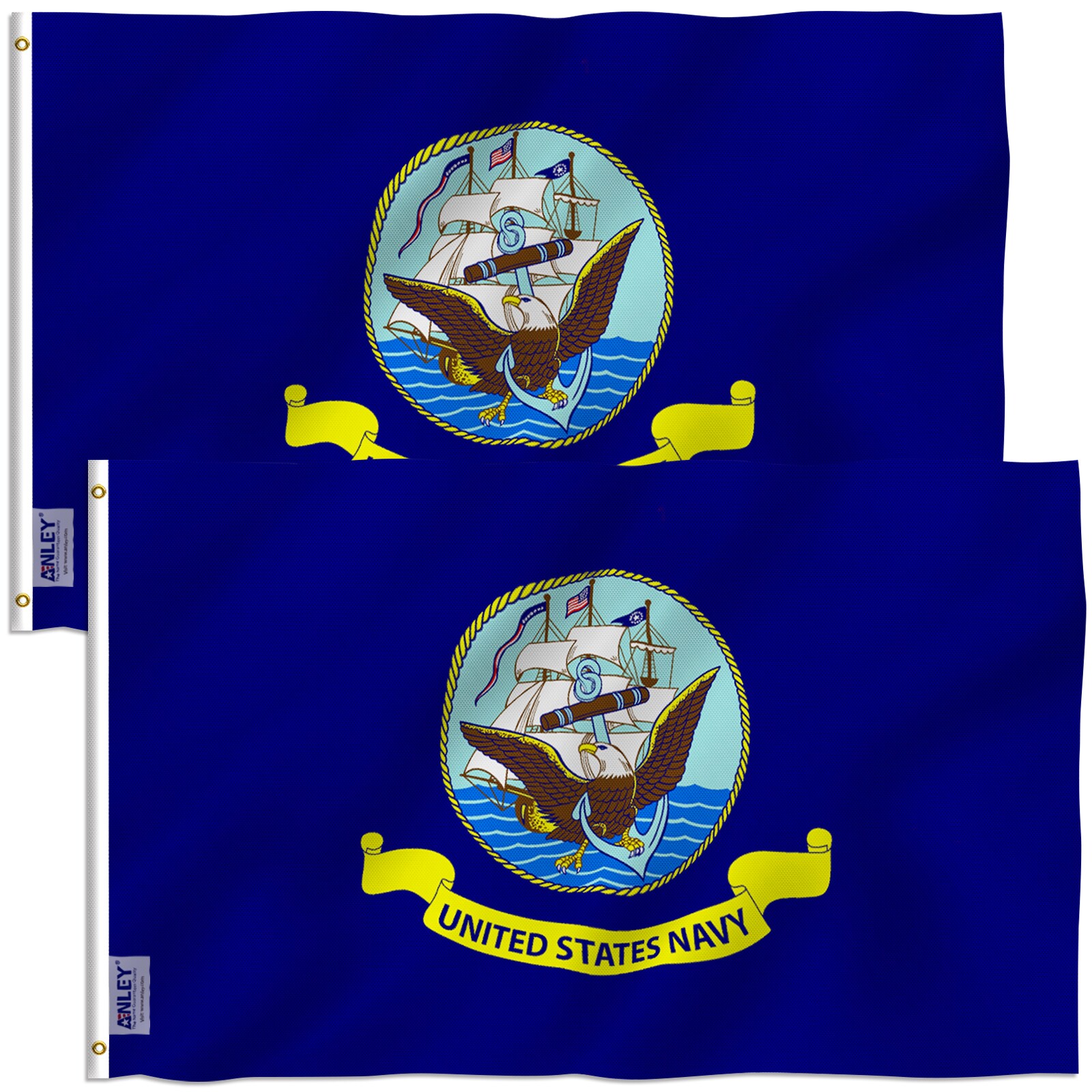 Anley Anley Fly Breeze 3x5 Foot Us Navy Flag - United States Naval 