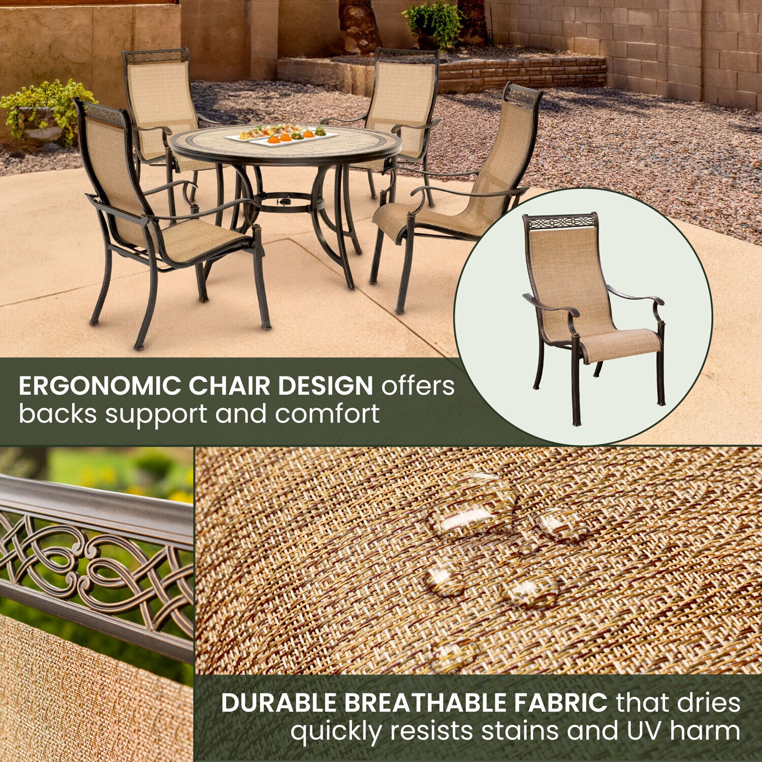 Hanover MONACO5PC Patio-Dining-Sets - View #6