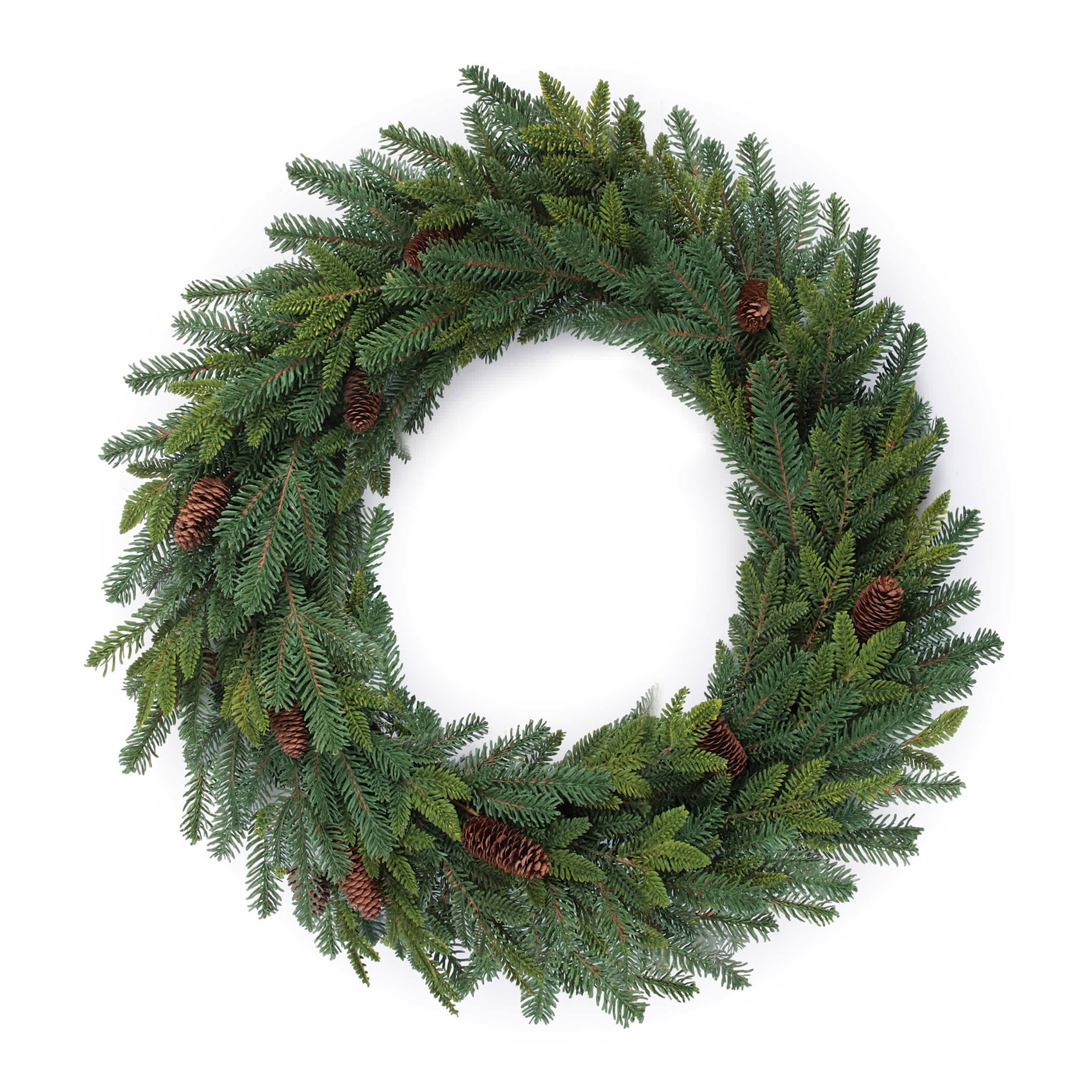 Melrose International Oversized Pine and Pinecone Wreath 34"D