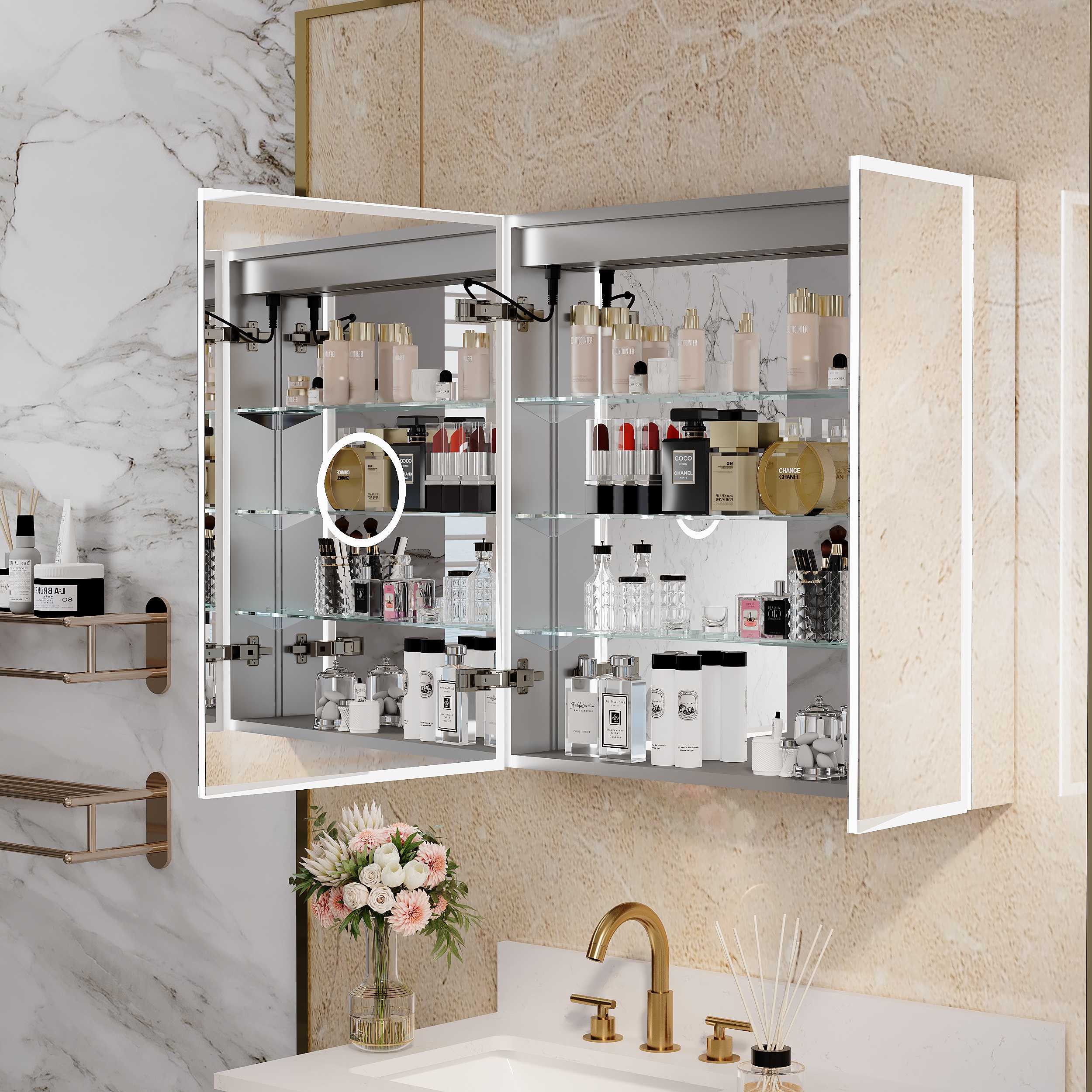 WELLFOR EX-5MC2432LX Bathroom-Medicine-Cabinets - View #3
