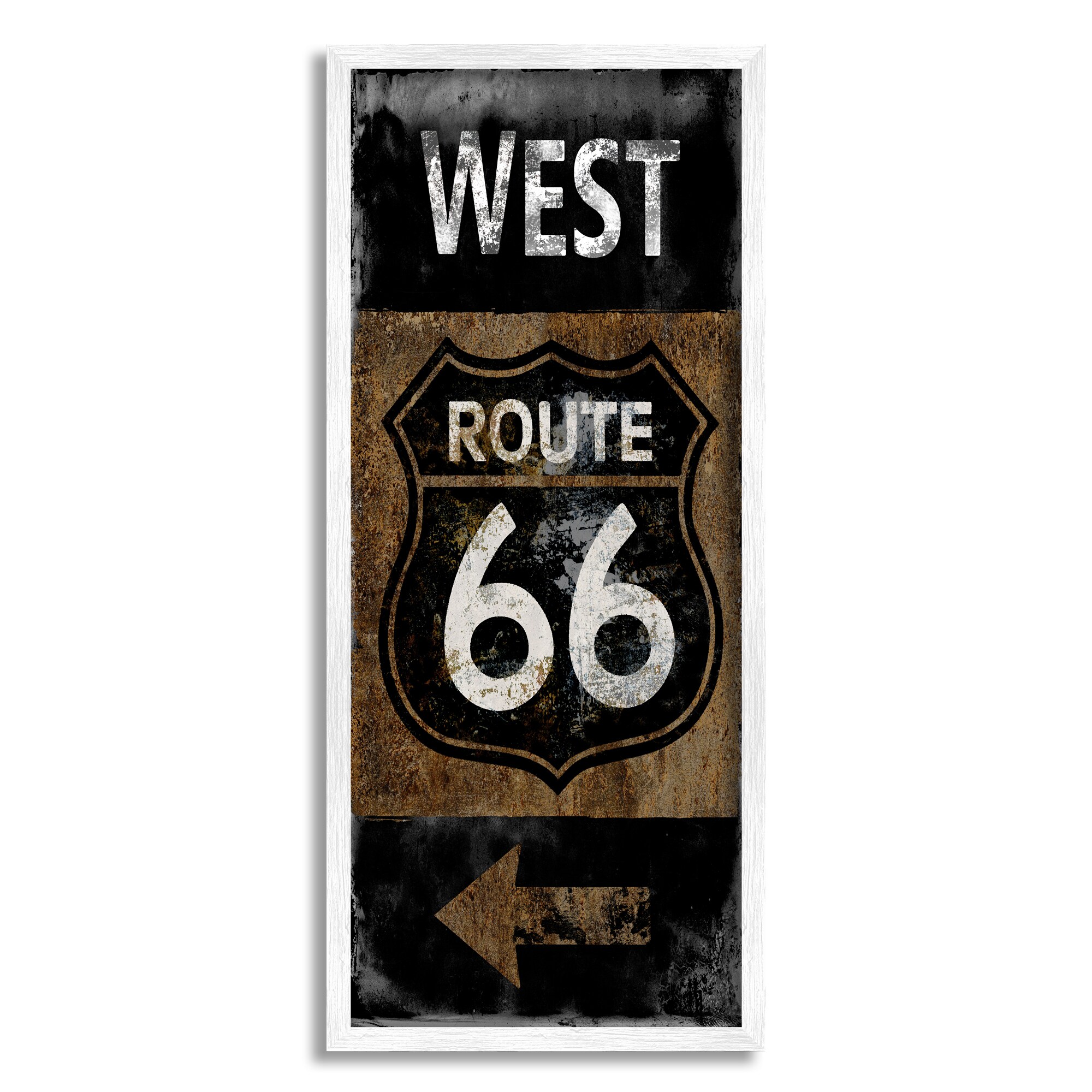 Stupell Industries AF-002-WFR-13X30 Luke Wilson Framed 30-in H x 13-in W Vintage/Retro Print