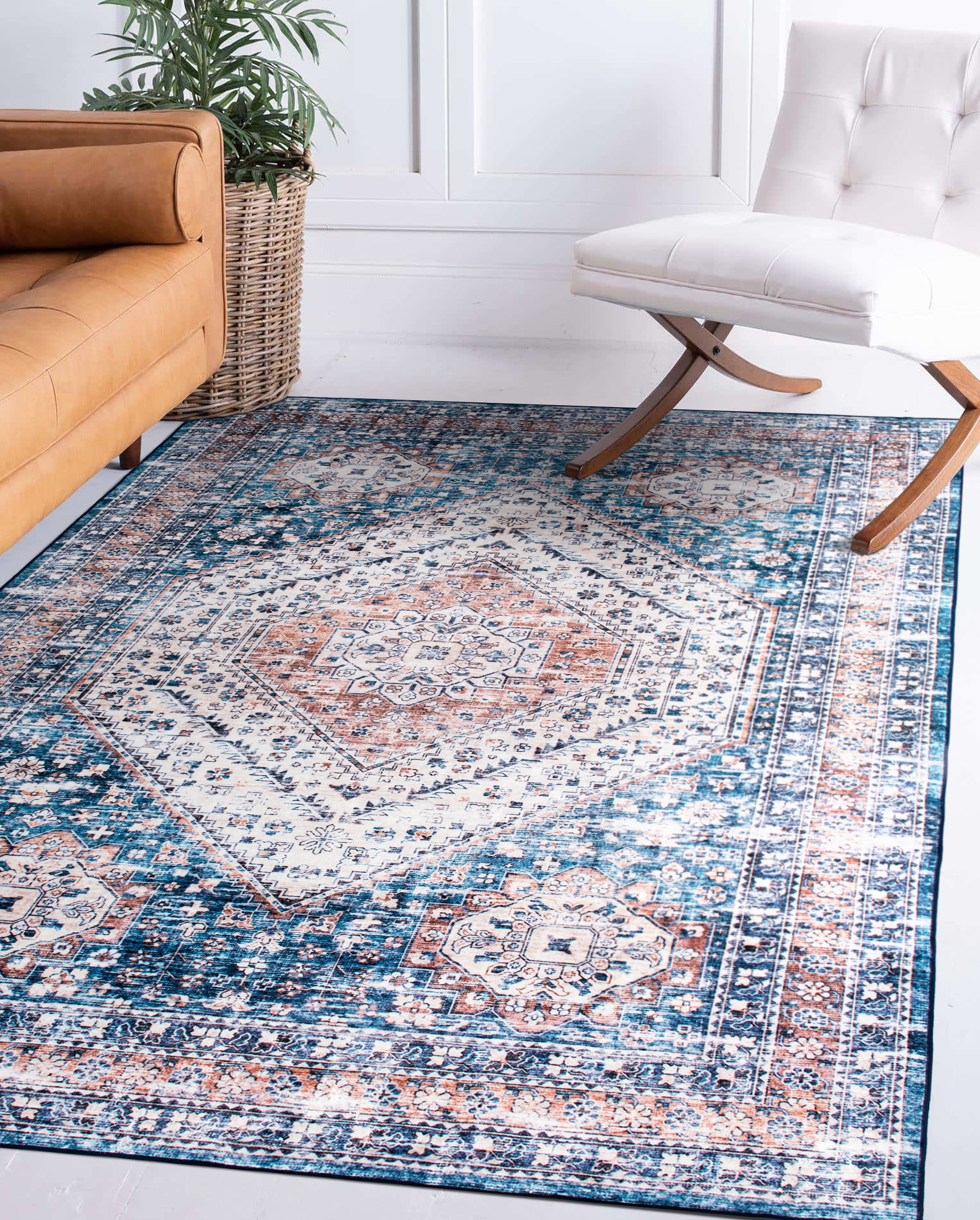 World Rug Gallery 7026BLUE5X7 rugs - View #4