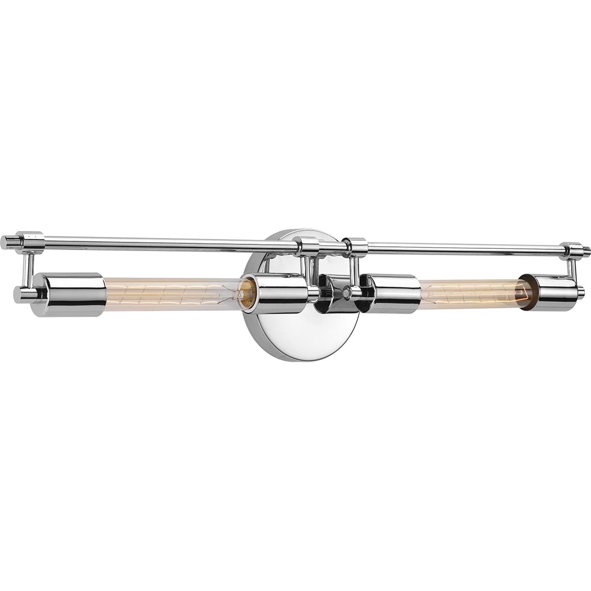 Progress Lighting P300149-015-WB Circuit 27.25-in 2-Light Polished Chrome Transitional Vanity Light