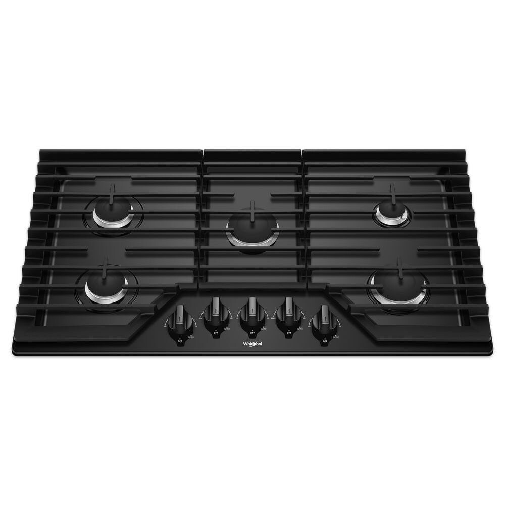 Whirlpool WCG97US6HS 36-inch Gas Cooktop with Griddle, Furniture and  ApplianceMart