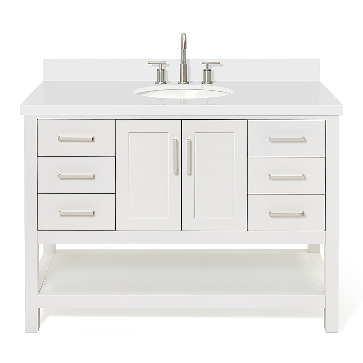 ARIEL S049SWQOVOWHT Bath-Vanity-Combo - View #2