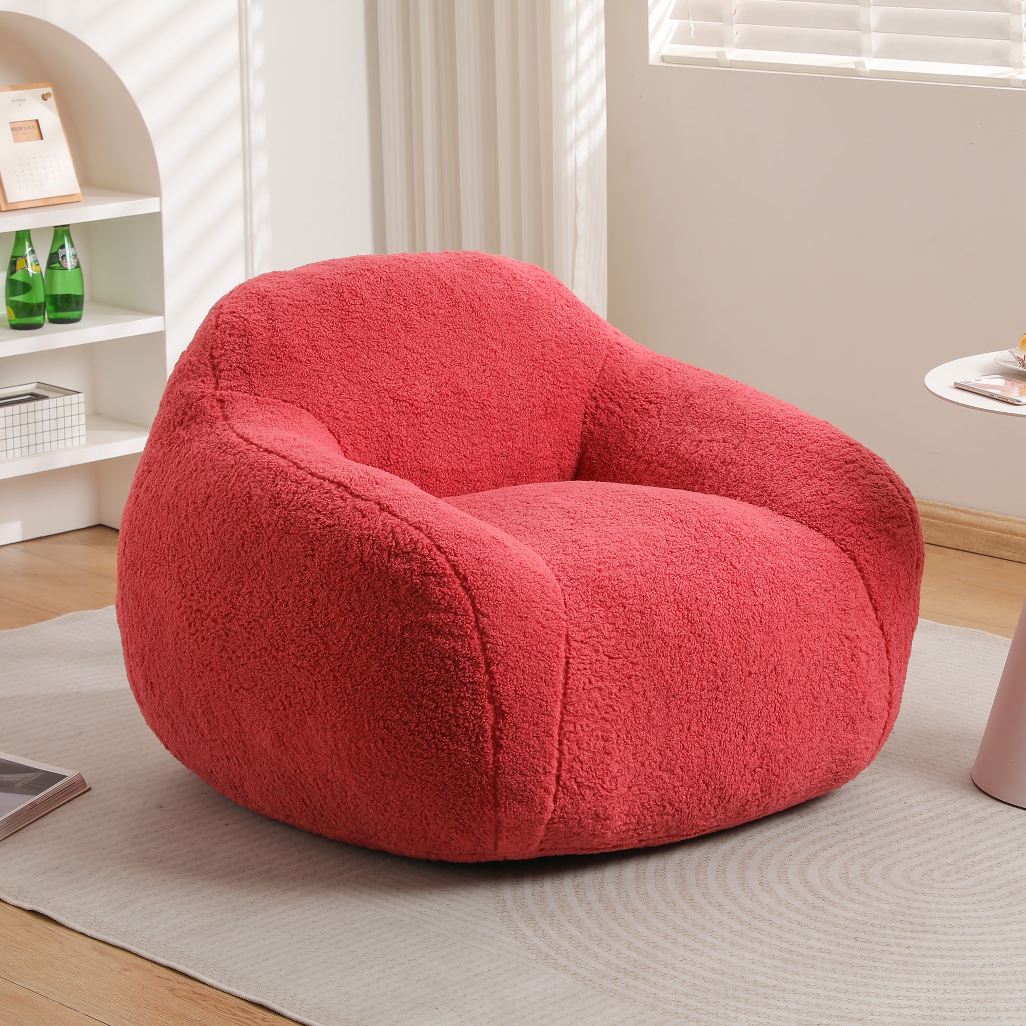 LOVMOR SF-WO-W2200P247797 Bean Bag Chair Bean Bag Sofa for Adults Comfy Beanbag Giant Bean Bag Chair with Spacious Design Bean Bag Couch with Armrest Large Bean Bag Chair with Memory Foam Filler for Living Room Bedroom
