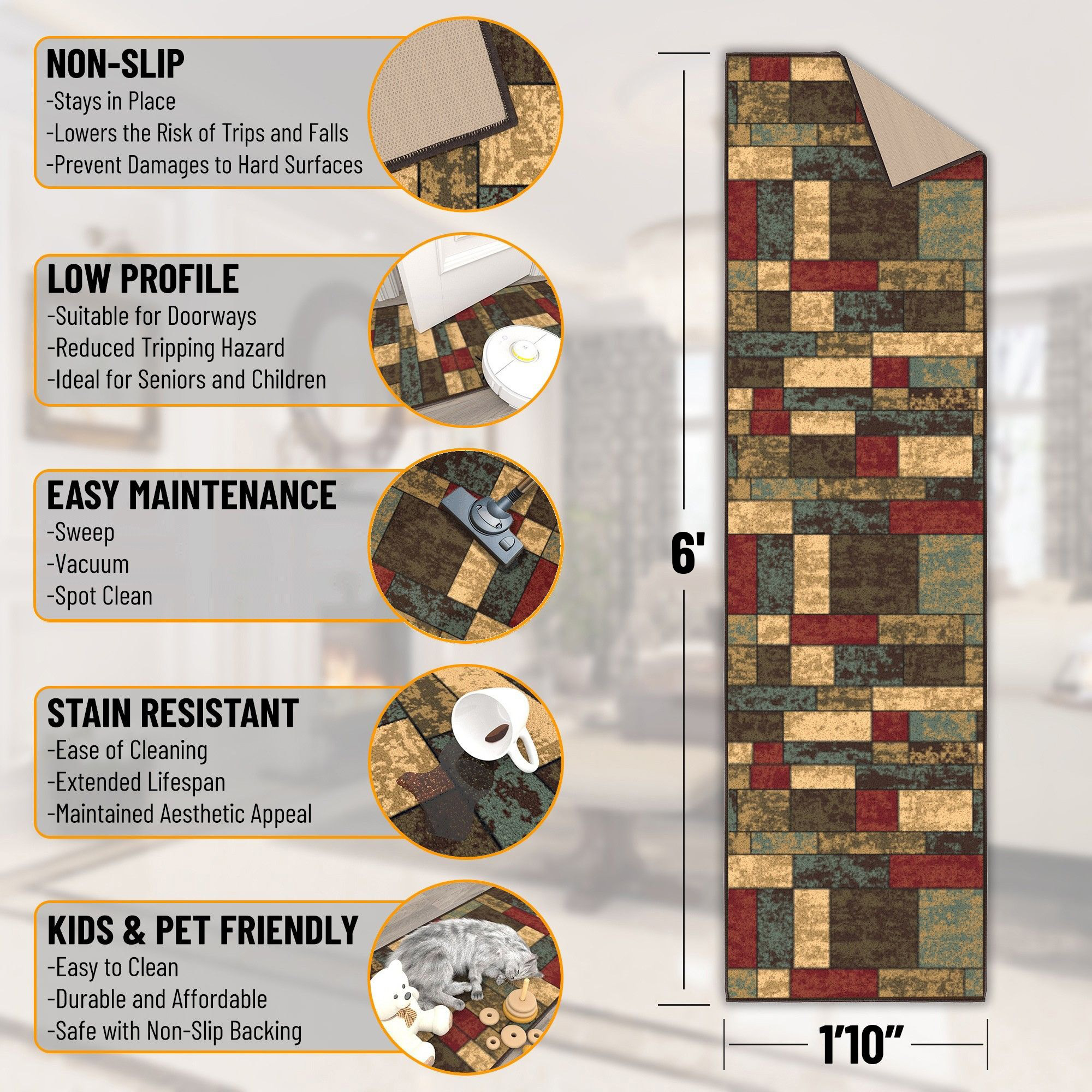 Ottomanson CLS3309-2X7 rugs - View #3