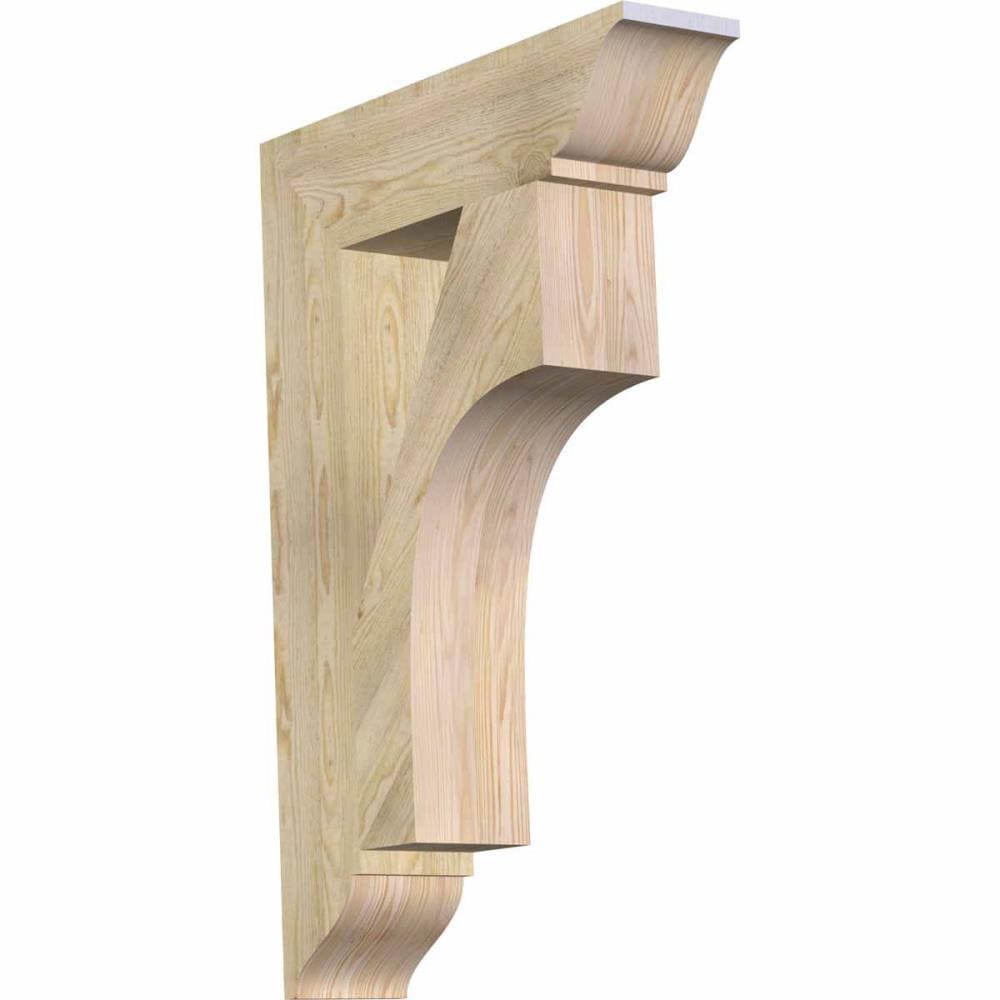 Ekena Millwork BKT06X26X38WTL01RDF Westlake traditional rough sawn 6-in x 26-in x 38-in Douglas fir Brown Wood Standard bracket