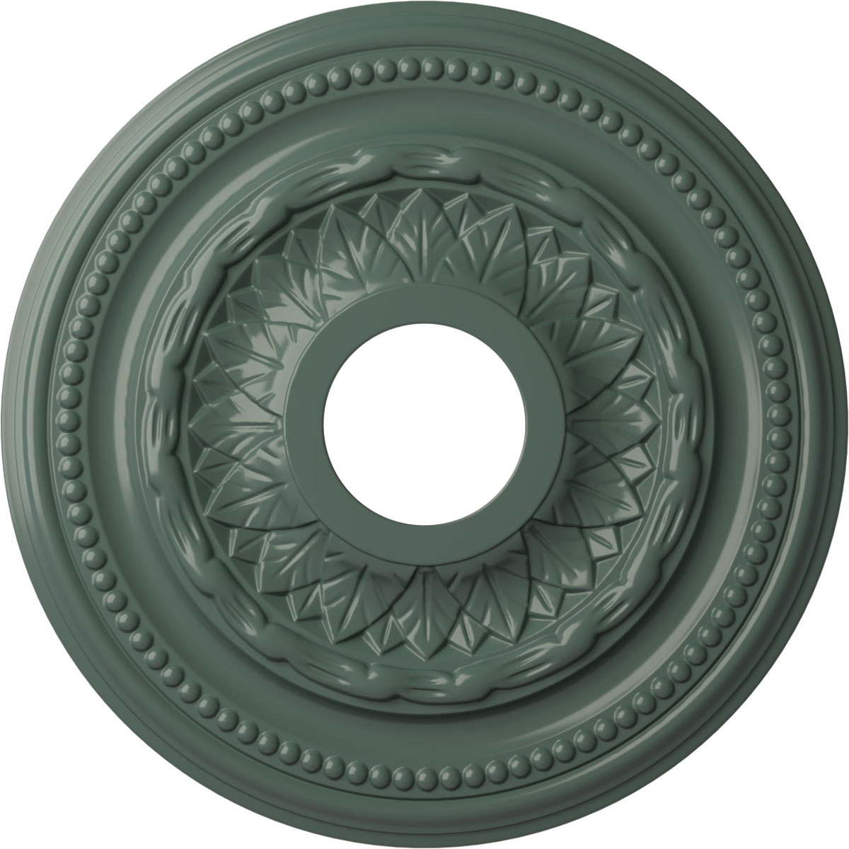 Ekena Millwork CM15GACBF Galway 15.75-in W x 15.75-in L Painted Cloud Burst Polyurethane Whole Ceiling Medallion