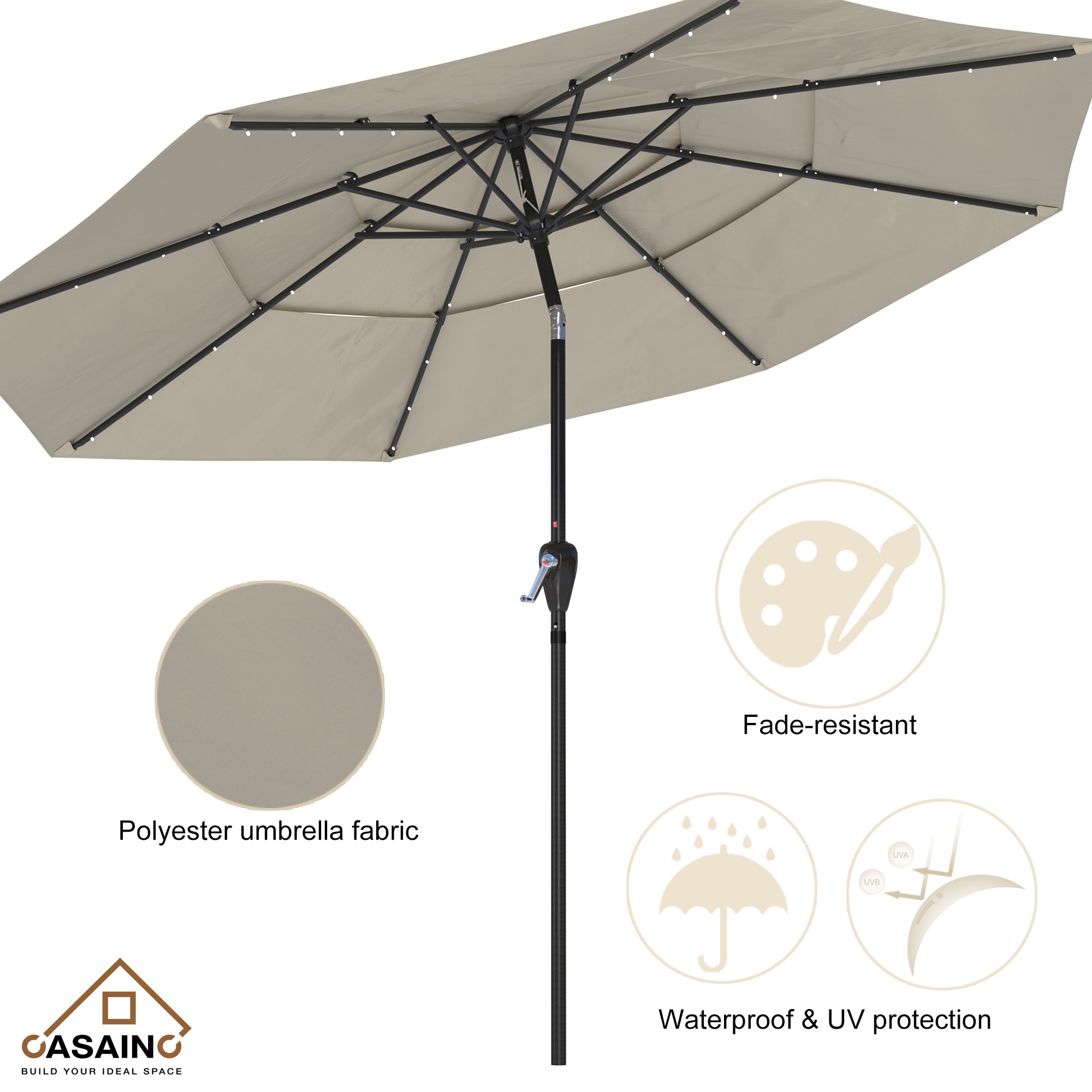 CASAINC WF-SM-TLED270SD Umbrellas-2 - View #7