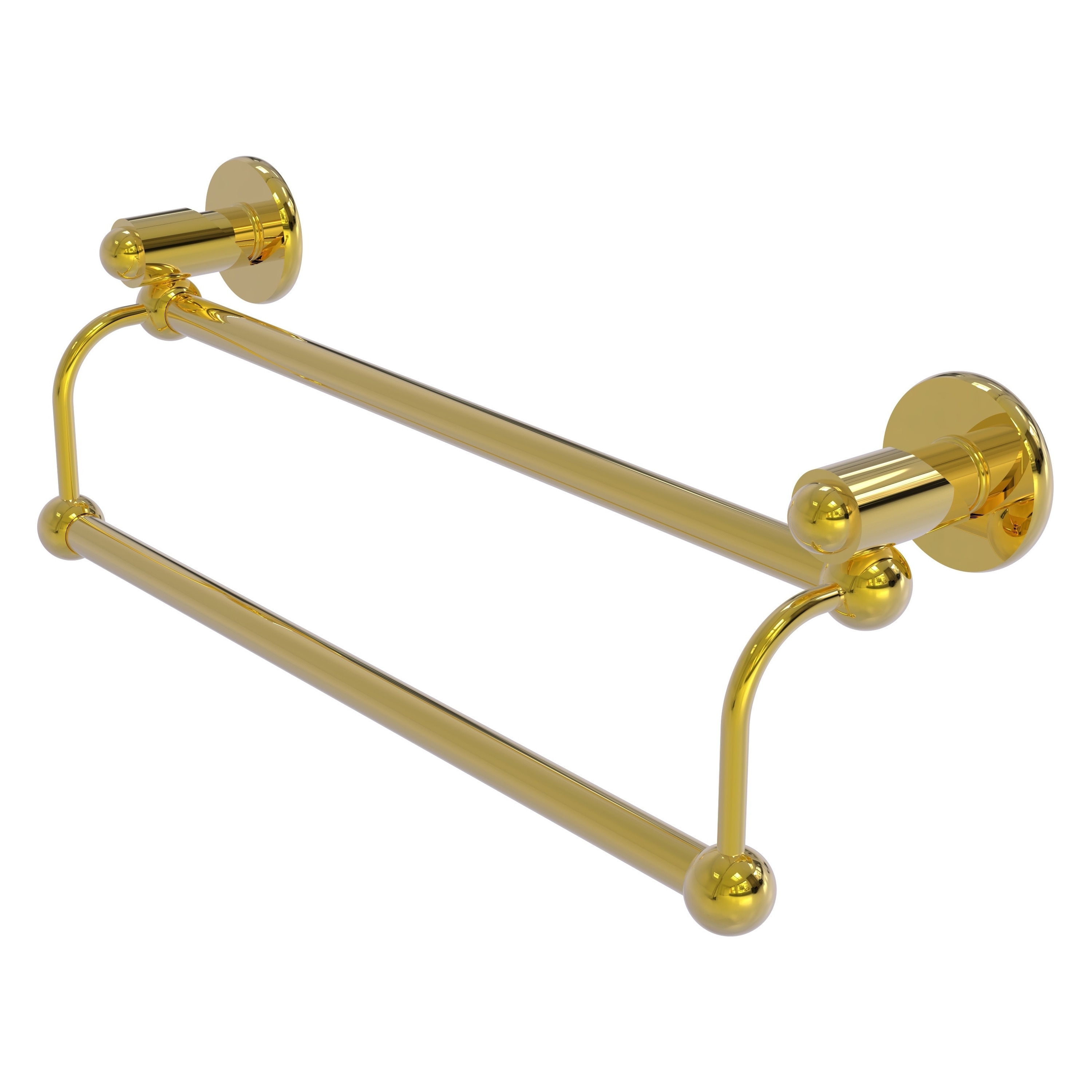 Allied Brass SH-72/36-PB Soho 36-in double Polished Brass Wall mount Double Towel Bar