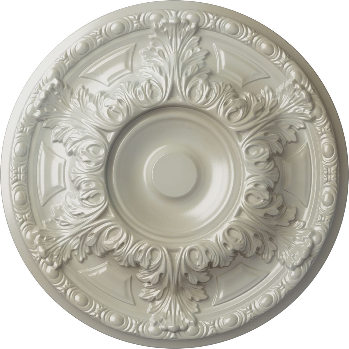 Ekena Millwork CM19GAFBS Granada 19-in W x 19-in L Painted Flash Blue Polyurethane Whole Ceiling Medallion