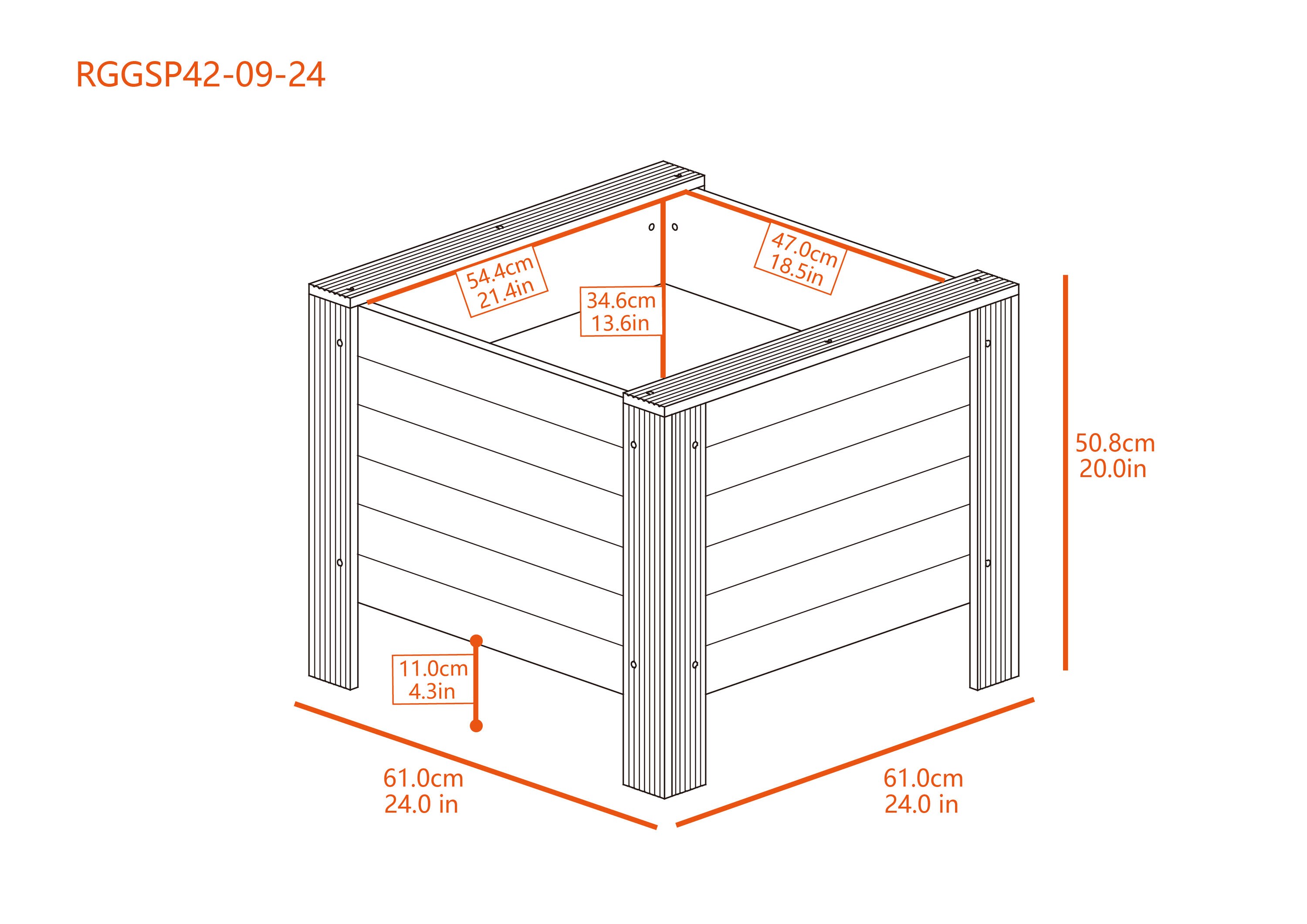 New Age Garden RGGSP42-09-24 Planter-Window-Box - View #7