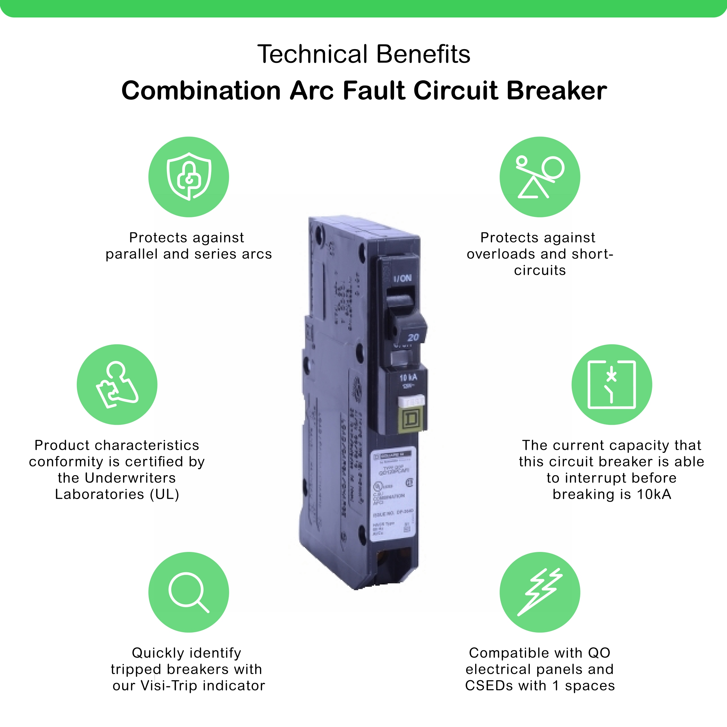 Square D QO120PCAFIC Circuit-Breakers - View #2