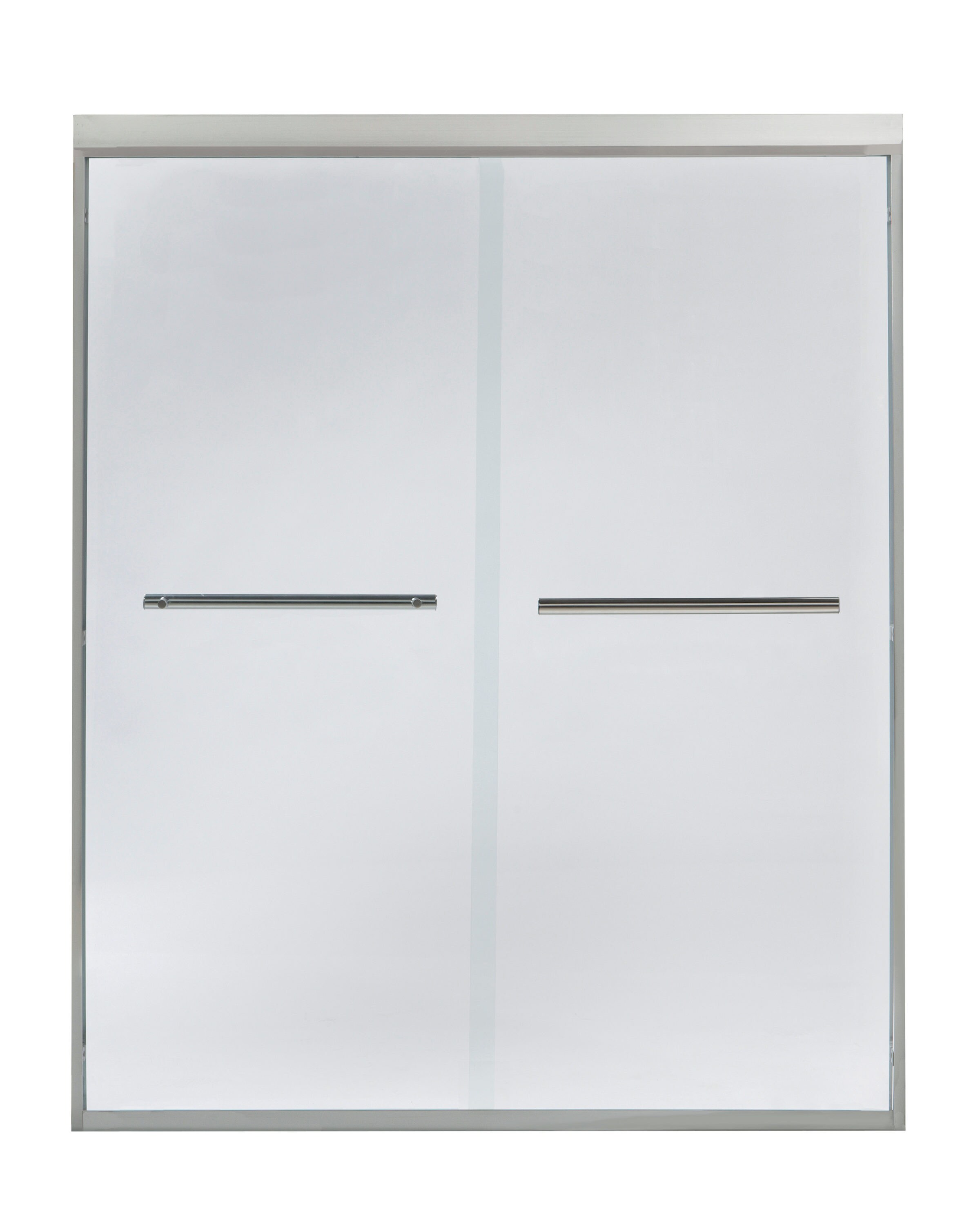 Style Selections 1508F-TNG 72-in H Frameless Bypass/Sliding Shower Door (Clear Glass)