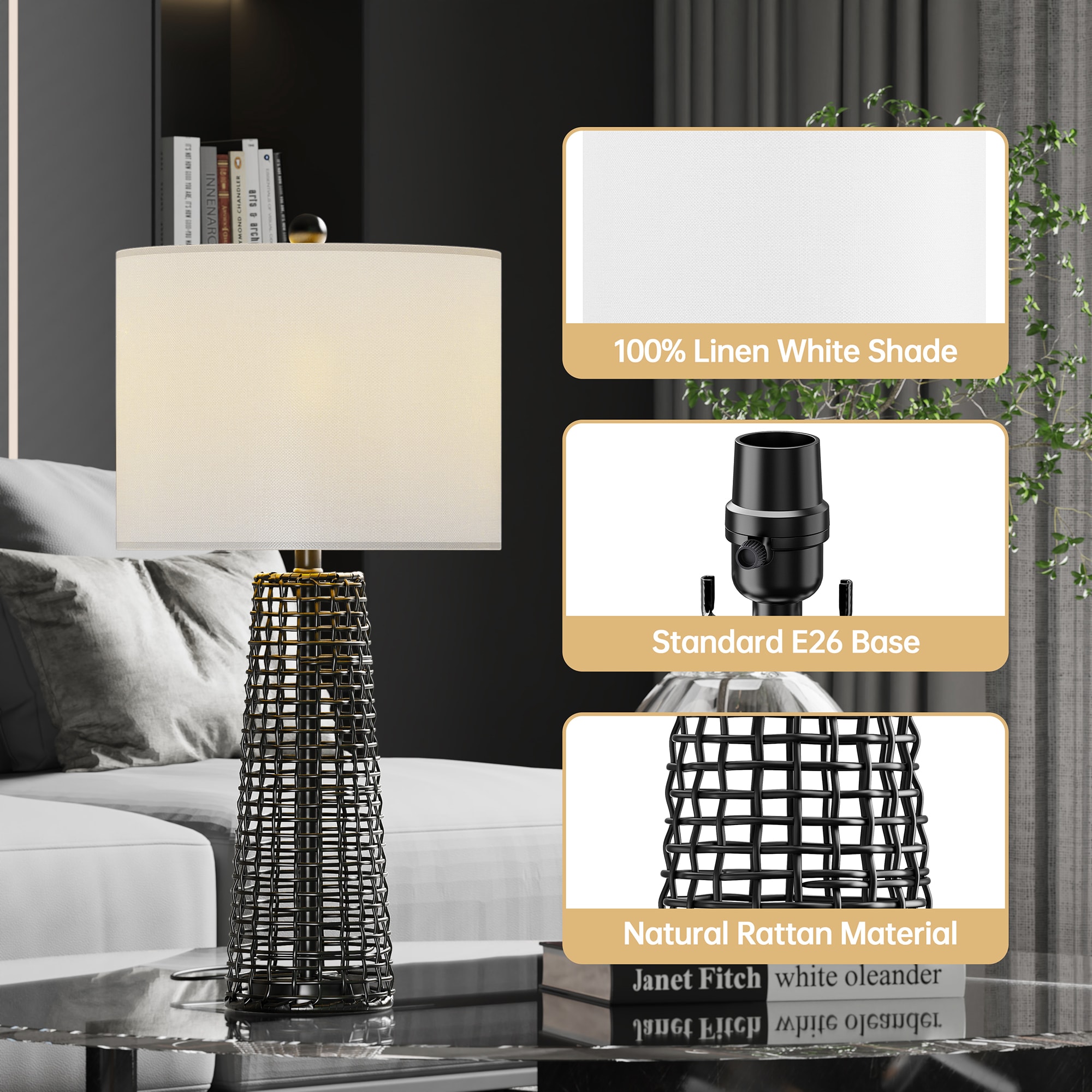 Maxax T212-BK Table-Lamps - View #5