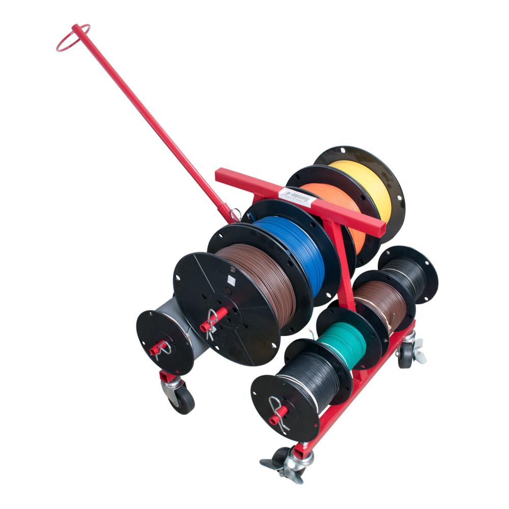 Electrical Wire Spool Rack Dispenser Cable Caddy Cable Bulk Holder Dolly  Wheels