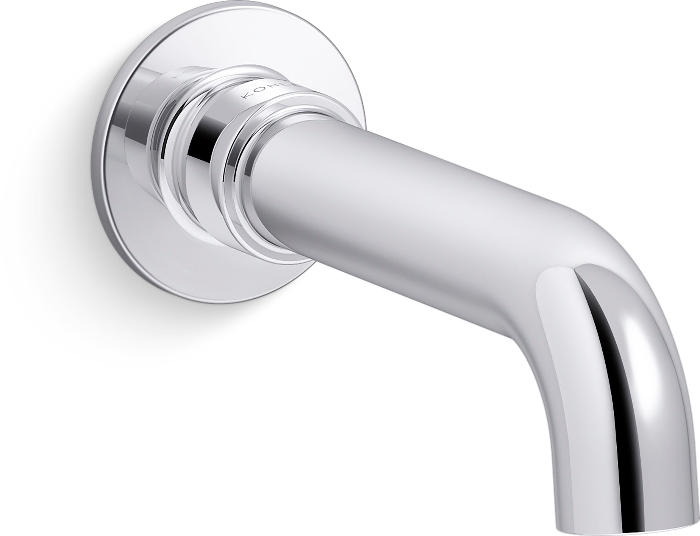 KOHLER 35922-CP Castia by Studio McGee Polished Chrome Wall-mount Bathtub Spout