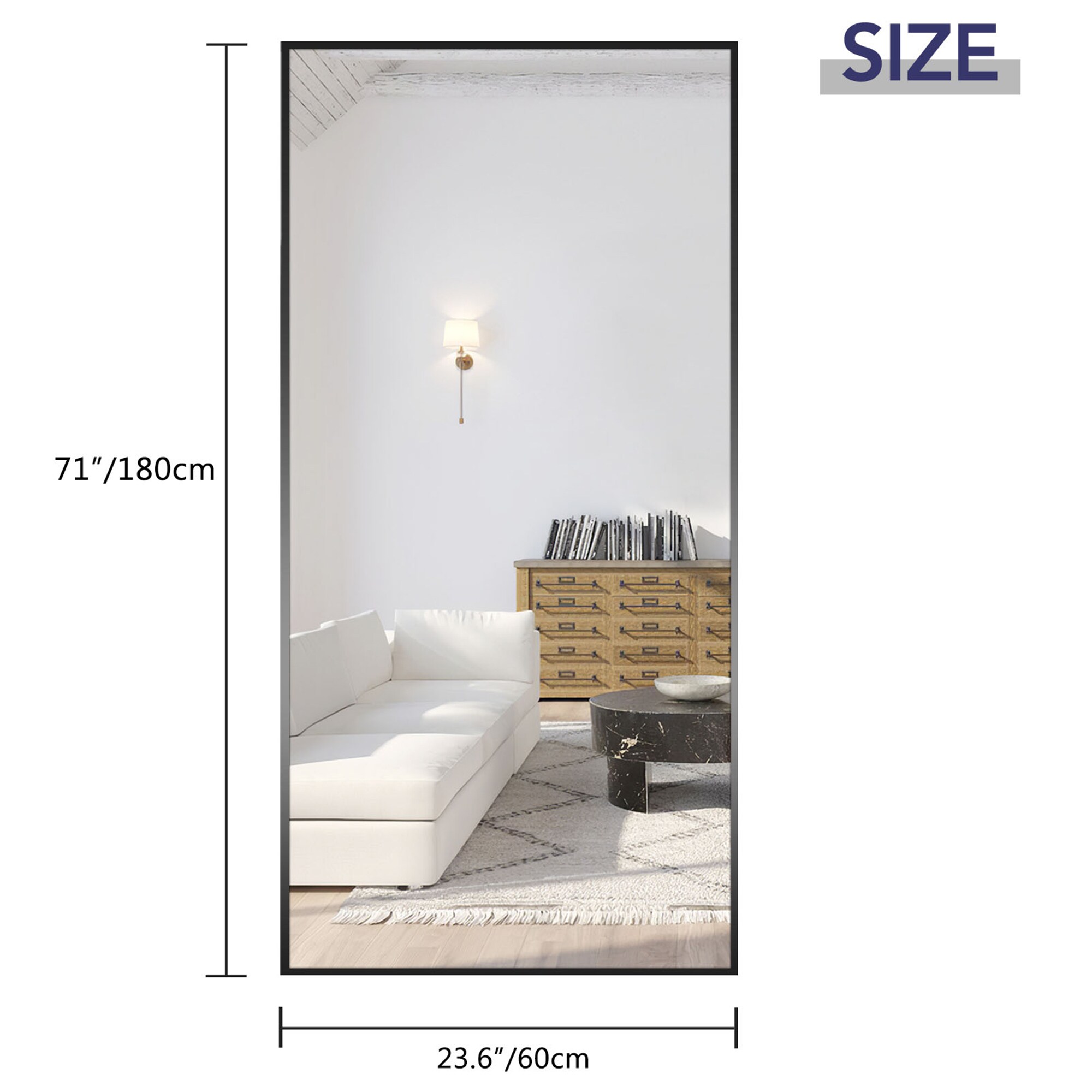 Dovelina LS-US-LJ180MT001-BK Decor-Mirrors - View #8