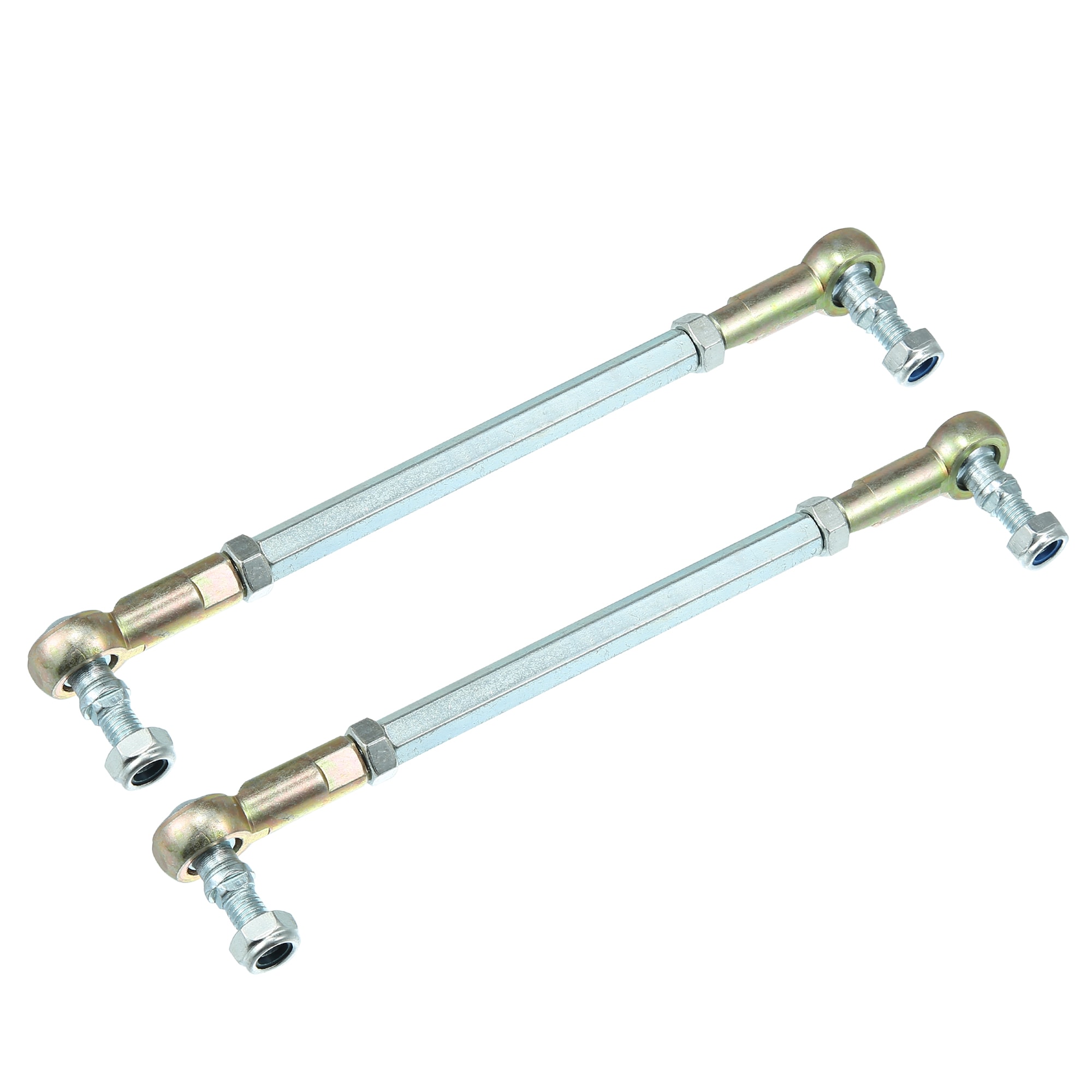 Unique Bargains 2pcs M8 210mm Steering Tie Rod Ball Joint for 50cc 70cc 90cc 110cc 125cc 150cc 200cc 250cc ATV Four Vehicle Quad Steering Suspension #S26012701UX0582