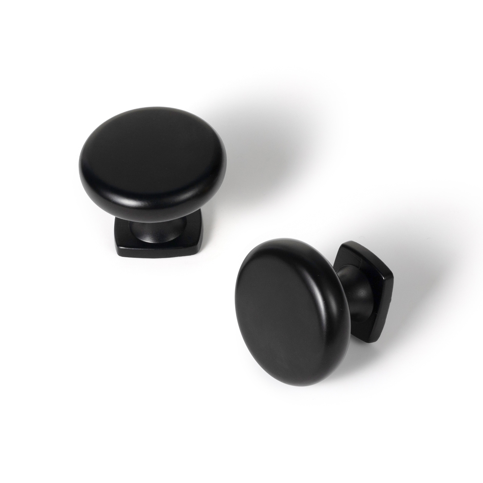 Miaokesen 9298B-DK-12 1-3/10-in Matte Black Mushroom Modern Cabinet Knob 12 -Pack