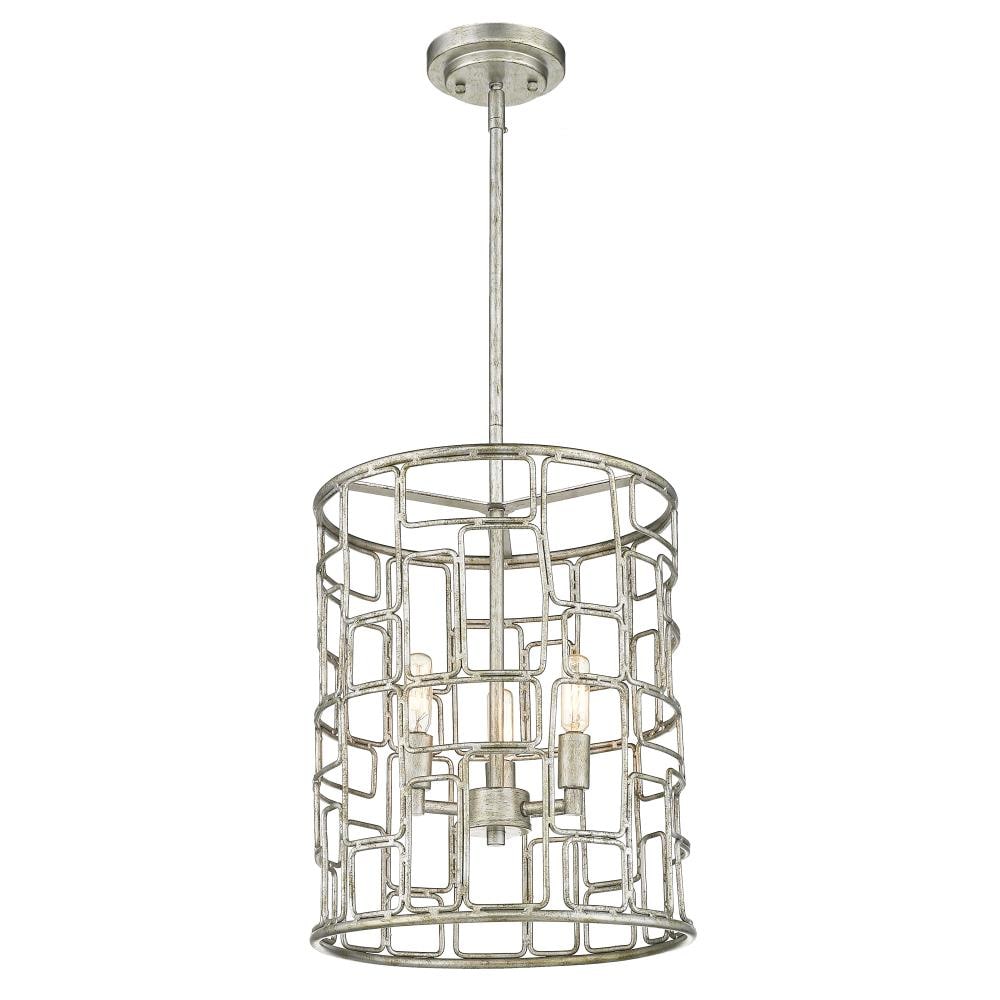 Acclaim Lighting IN21130AS Amoret 3 -Light Antique Silver Modern/contemporary Drum Hanging Pendant light