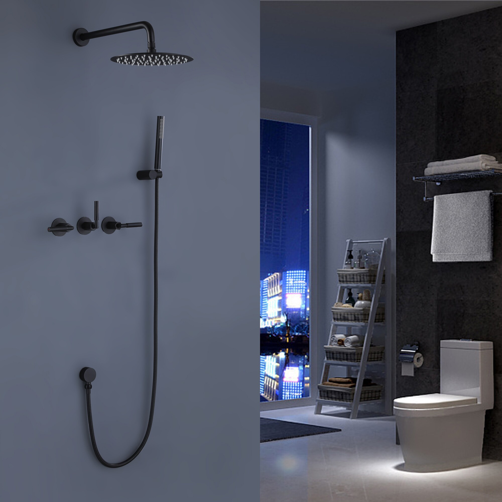 WELLFOR WB-0917 Showerhead-Bar-Panels - View #3