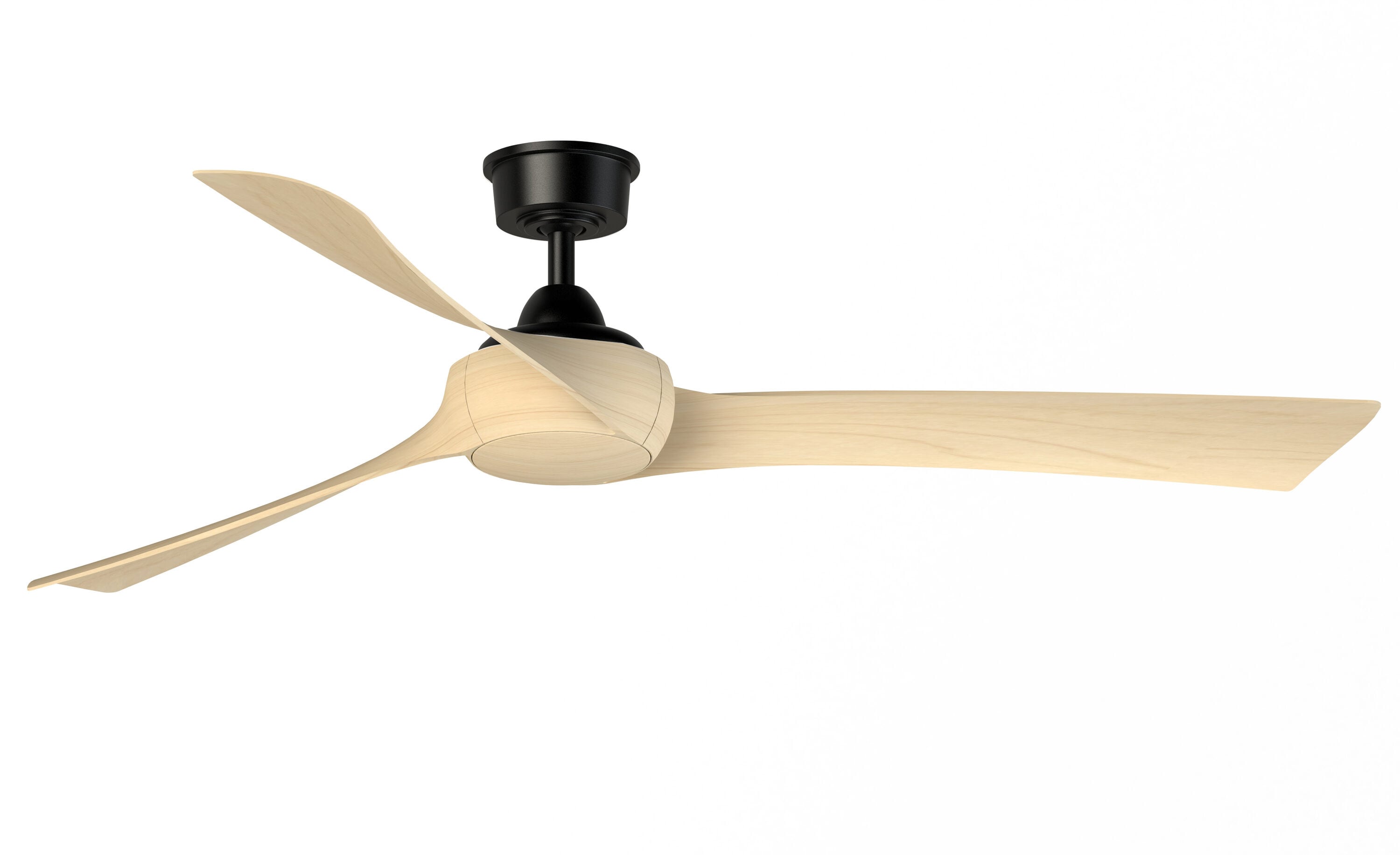 Fanimation Levon Custom 64-in Brushed Nickel with Black Blades Color-changing Integrated LED Indoor/Outdoor Smart Ceiling Fan with Light and Remote (8-Blade) FPD7912BBN-64BL-LK Sansujyuku sansujyuku.com