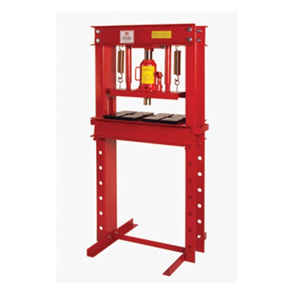 American Forge & Foundry Super Duty Hydraulic Shop Press, 20 Ton Capacity,  64 In. H x 35 In. W in the Shop Equipment department at