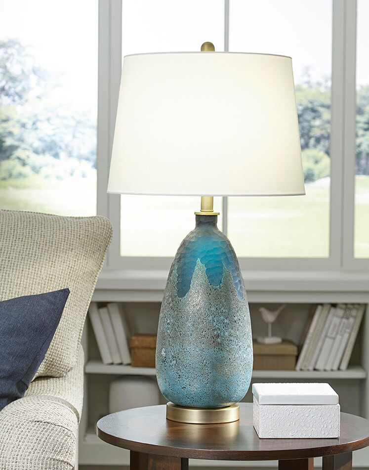 Trend Lighting Trend Home 30.25-in Brass 3-Way Table Lamp with Fabric ...