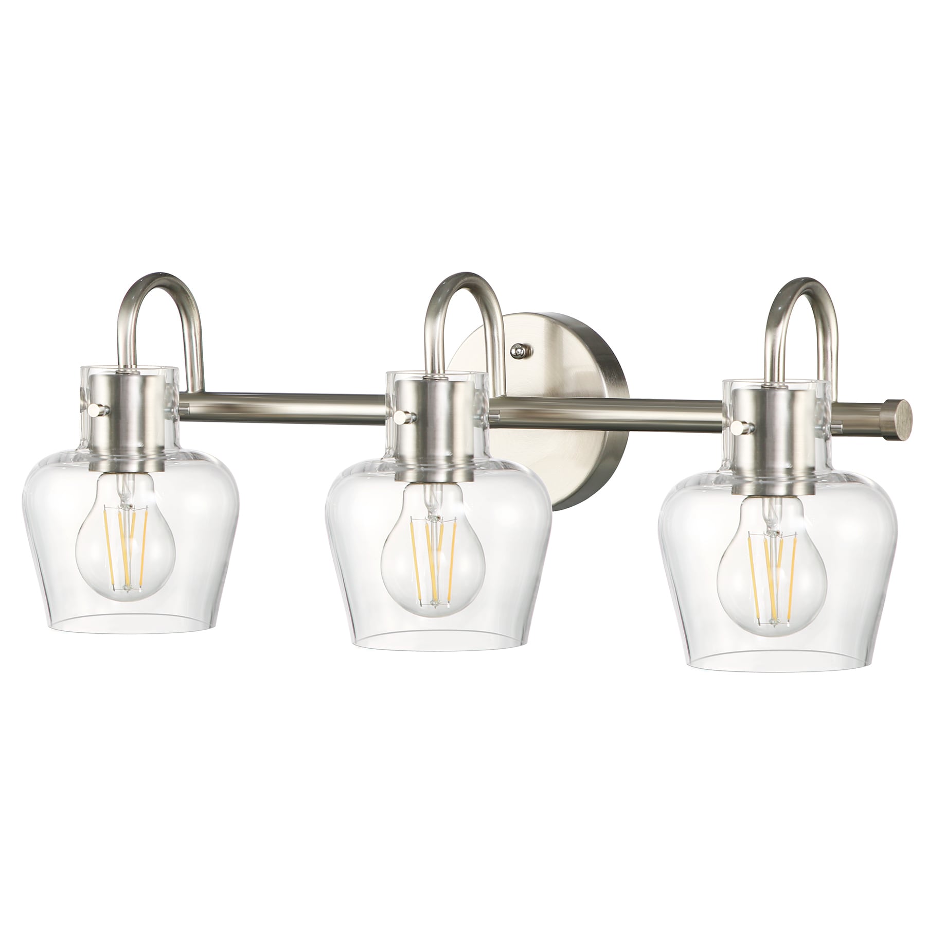 Tribesigns THZ00016 Vienna 21-in 3-Light Brushed Nickel LED Traditional Vanity Light