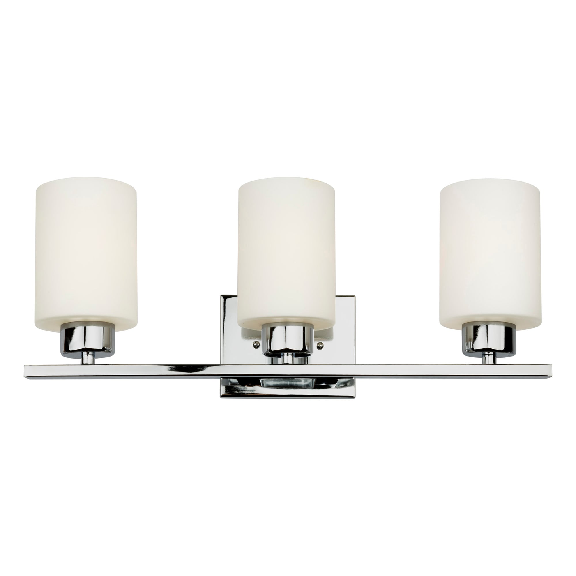 Forte Lighting 5186-03-05 Ava 21-Inches 3 -Light Polished Chrome Modern/contemporary Vanity light bar