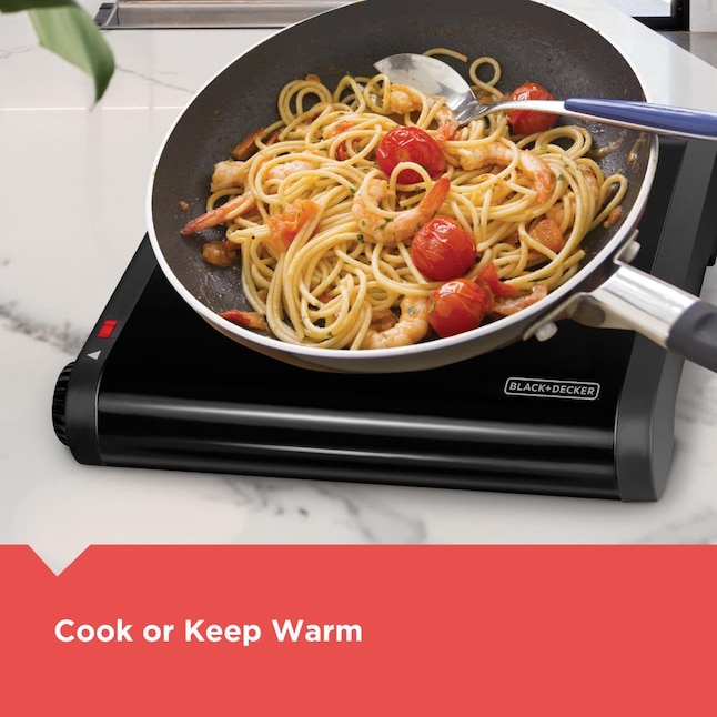 BLACK+DECKER 9.646-in 1 Element Metal Electric Hot Plate in the Hot Plates  department at