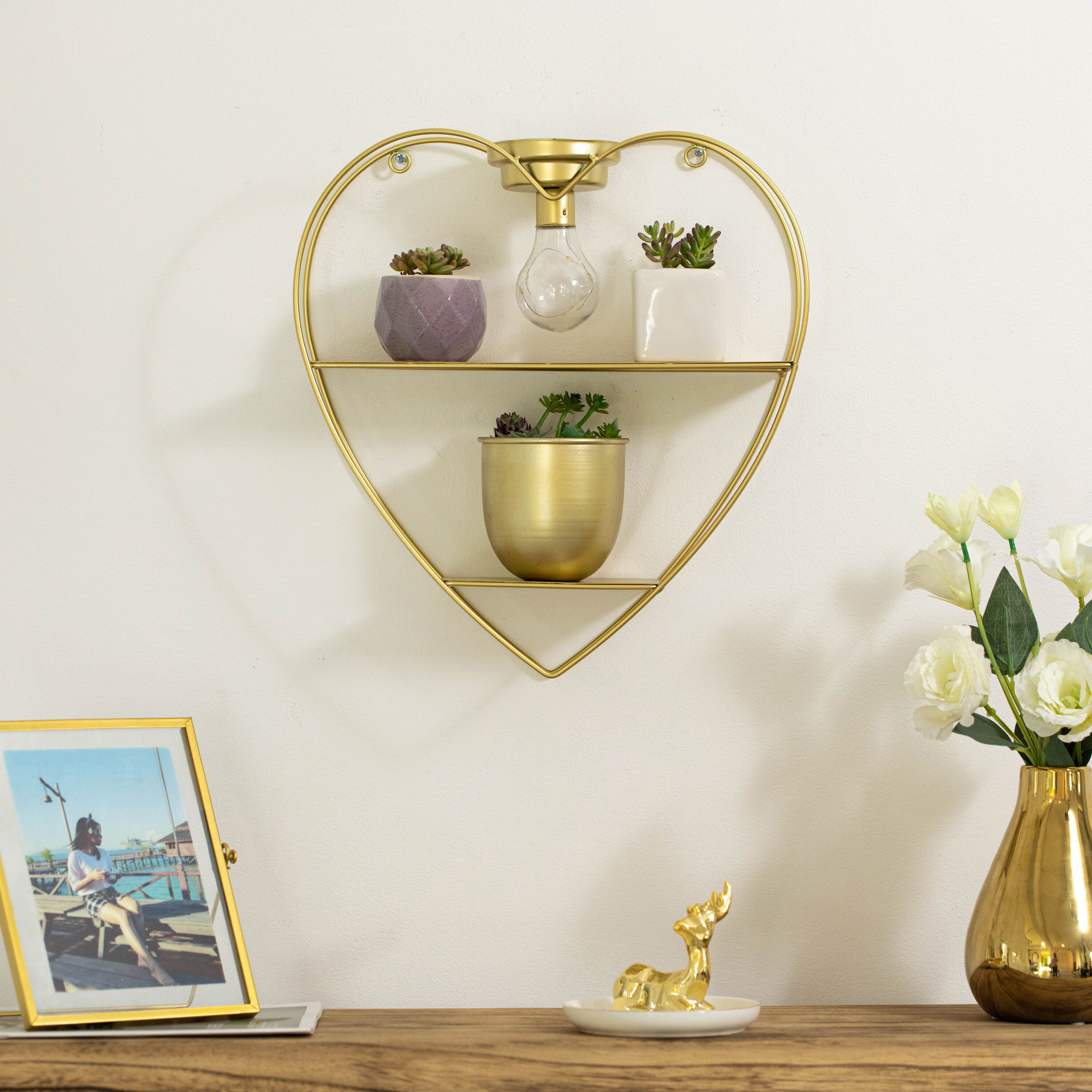 Vintiquewise QI004691.HRTGOLD Wall-Mounted-Shelving - View #6