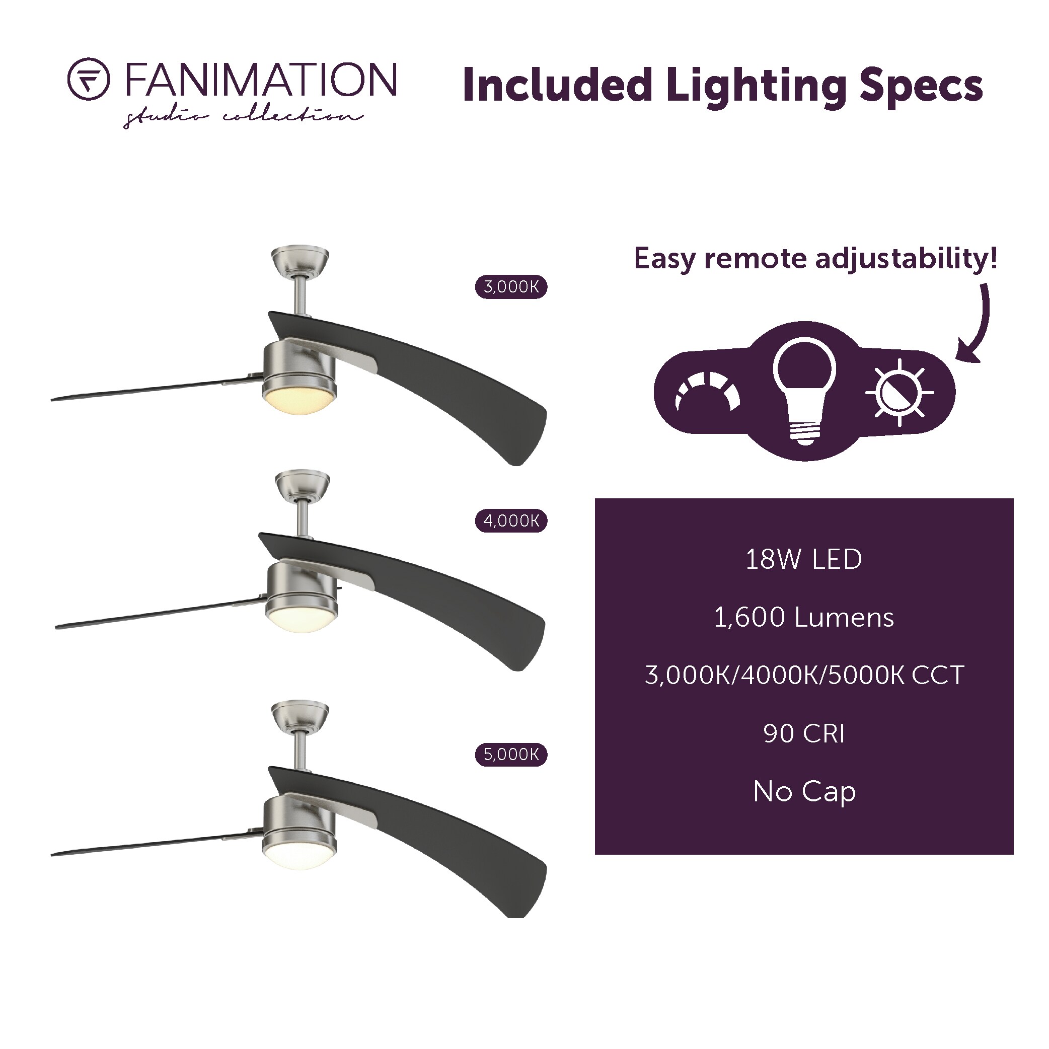 Fanimation Studio Collection LP8066LBN Ceiling-Fans - View #11