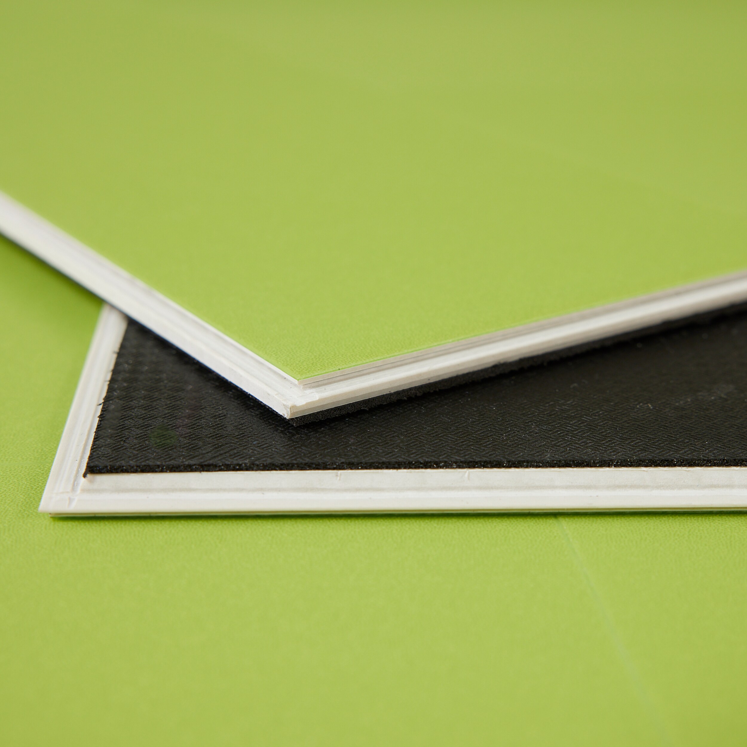 Lucida USA (Sample) MonoCore Matcha Green Solid 22-mil Interlocking Luxury Vinyl Plank