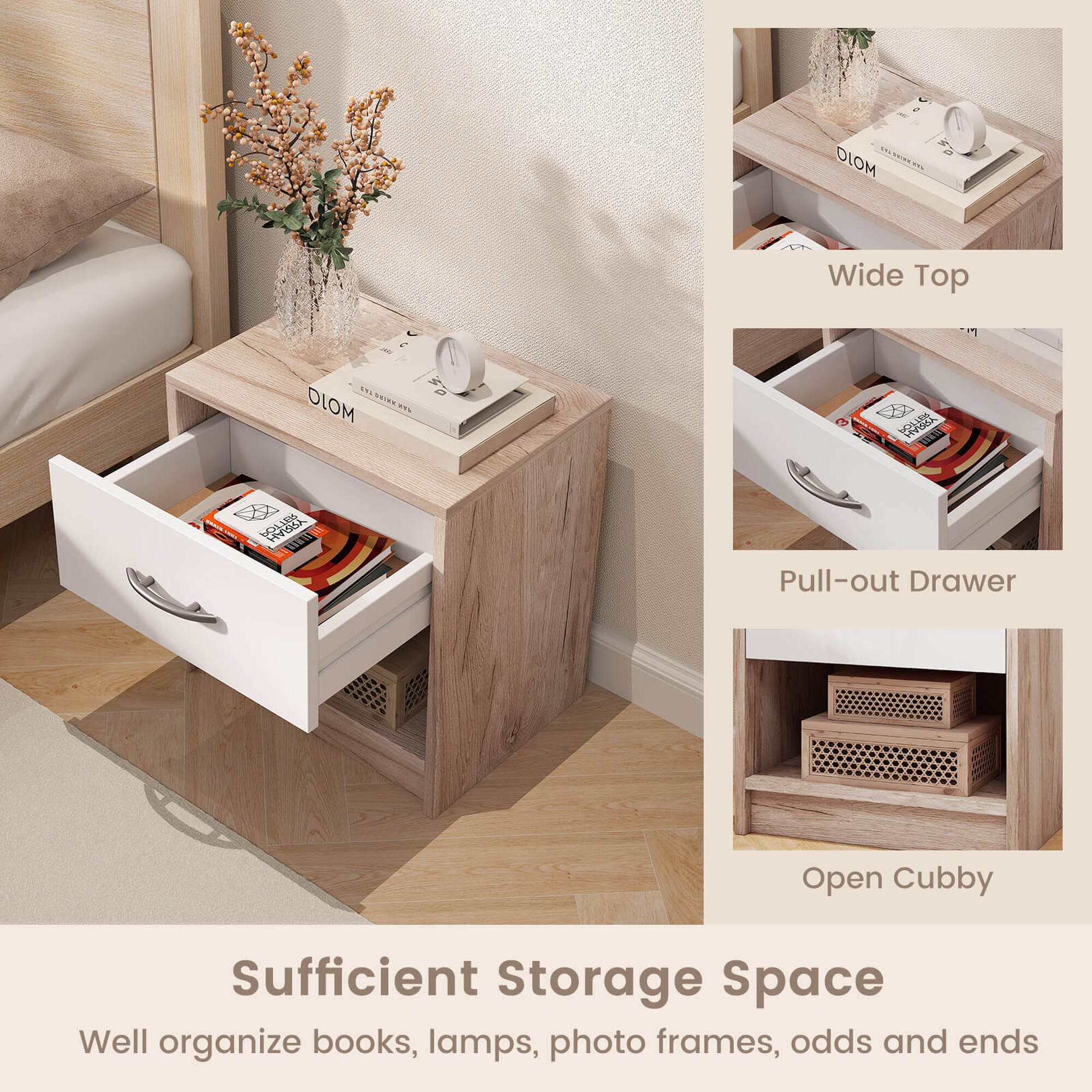 Costway HCST05148 nightstands - View #5