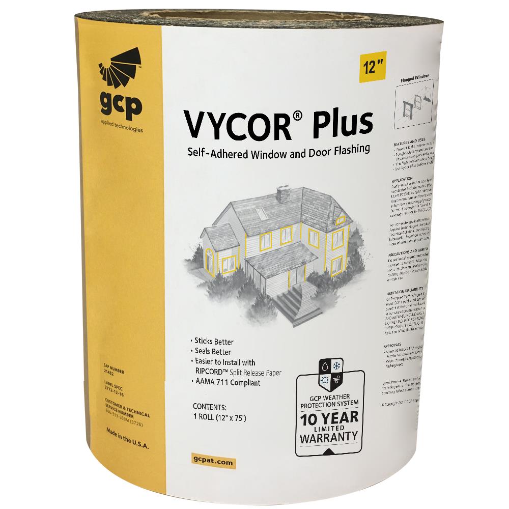 Vycor 12-in x 75-ft Rubberized Asphalt Roll Flashing at